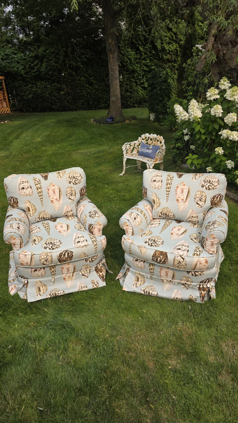 Armchairs with Seashell Pattern - photo 3