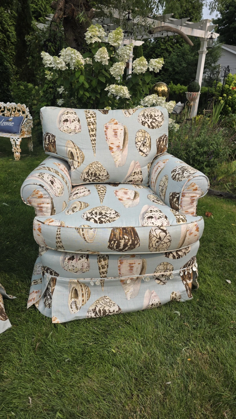 Armchairs with Seashell Pattern - photo 5