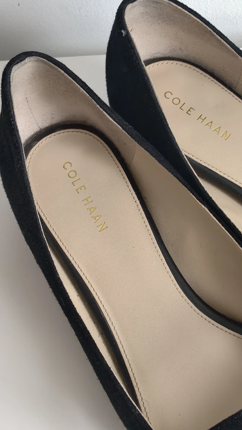 Cole Haan Black Suede Mary Jane Flats - photo 2