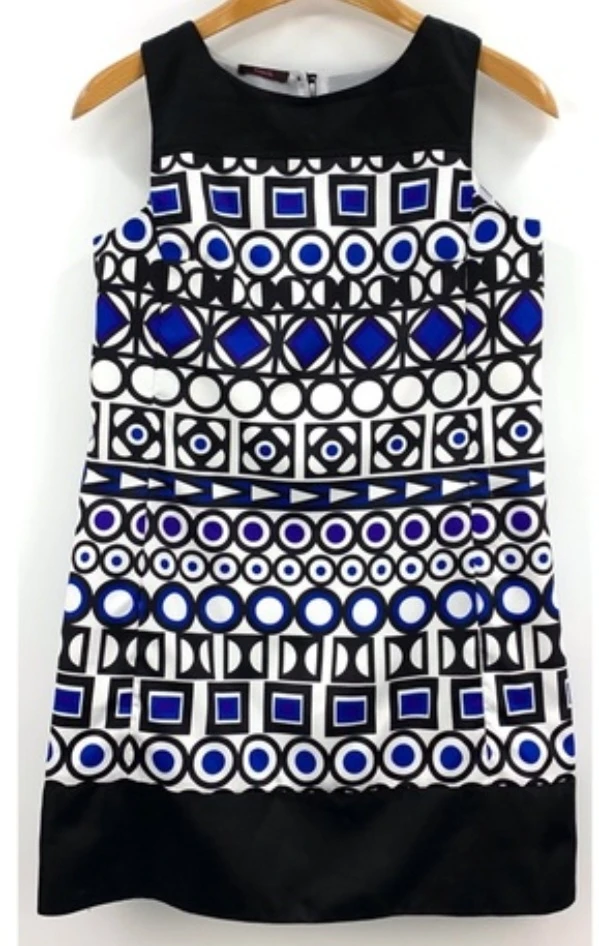 Women's Sleeveless Geometric Print Dress - photo 2