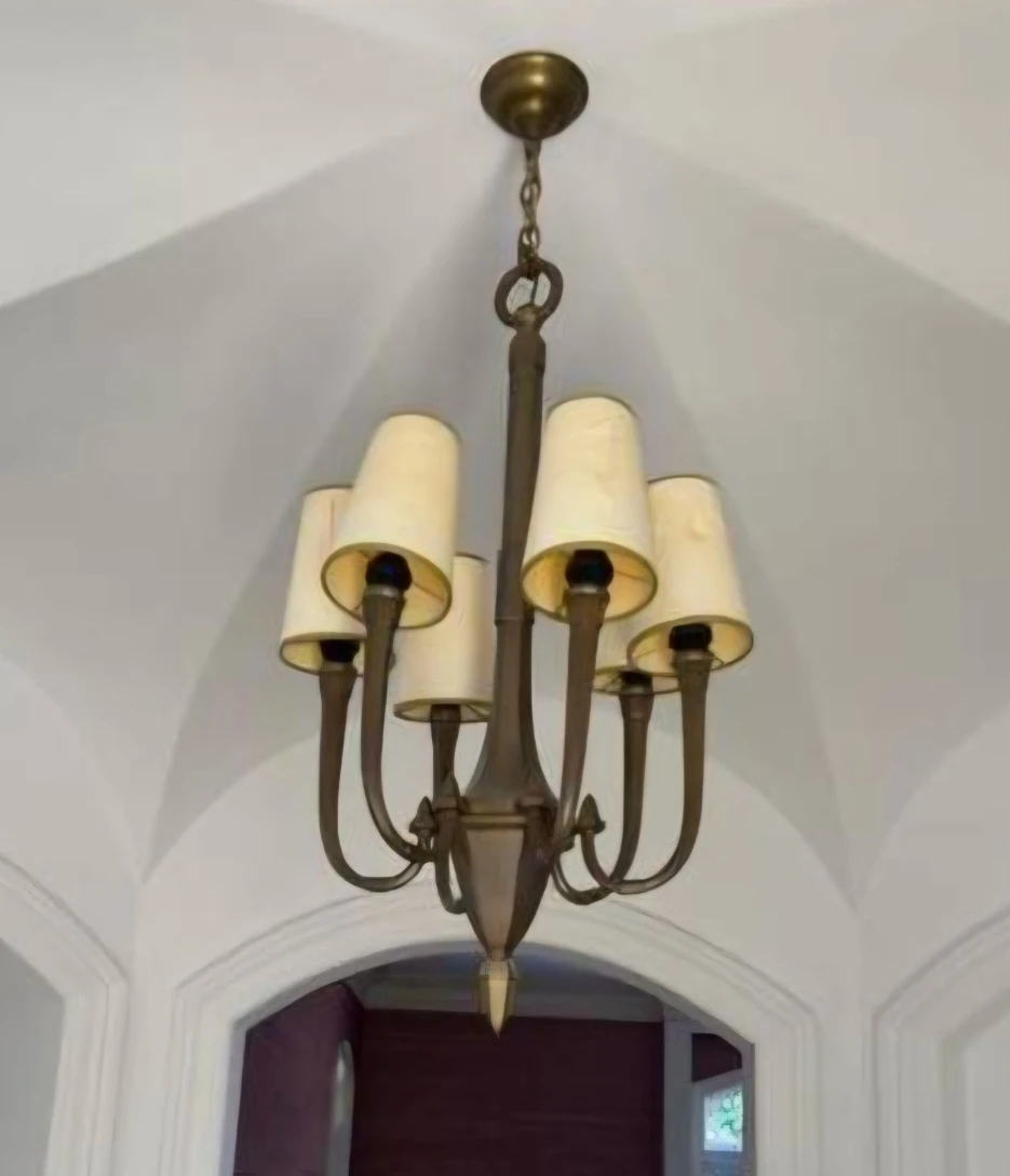 Vintage bronze chandelier