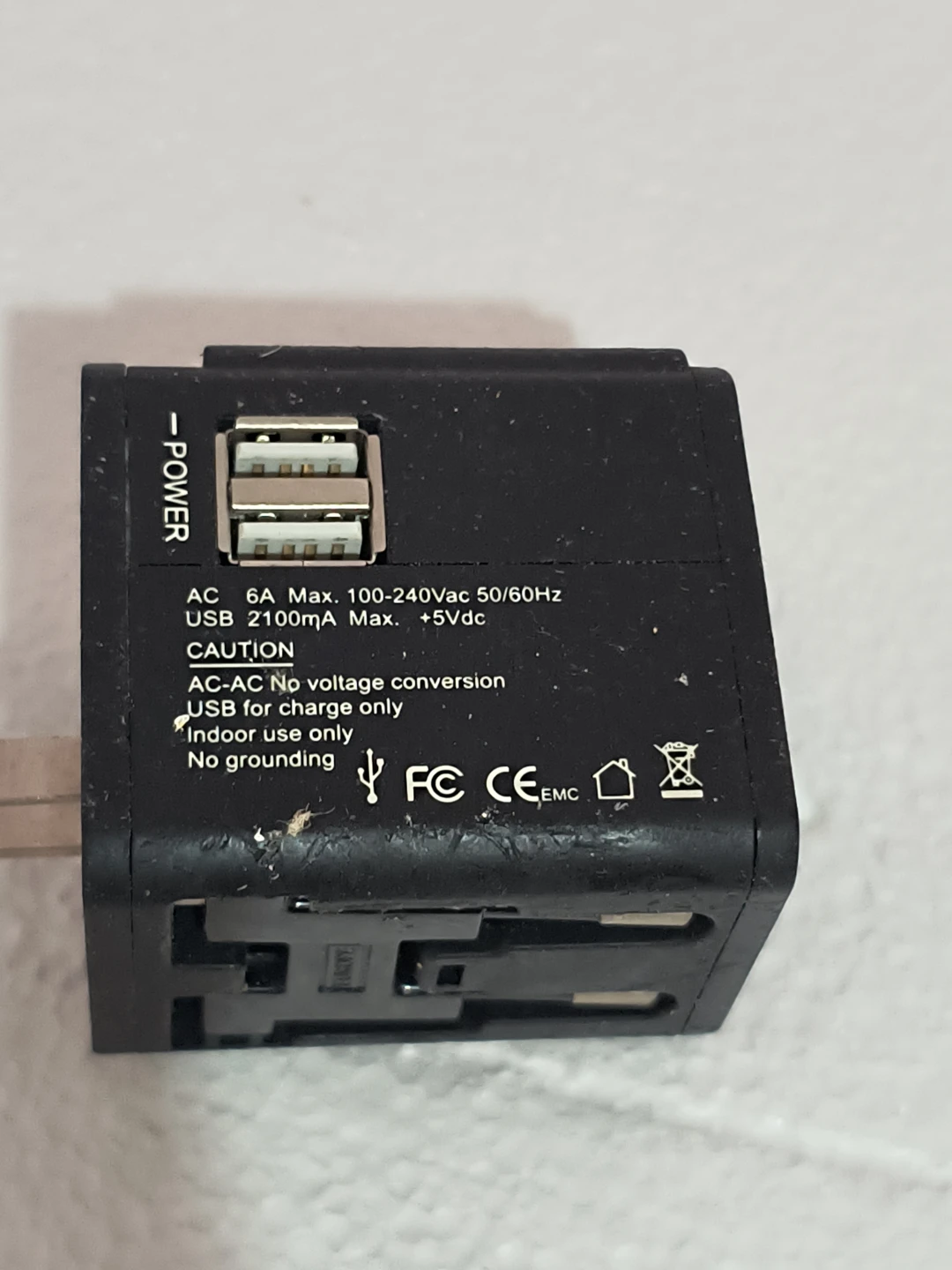 Universal Travel Adapter with USB Ports - photo 3