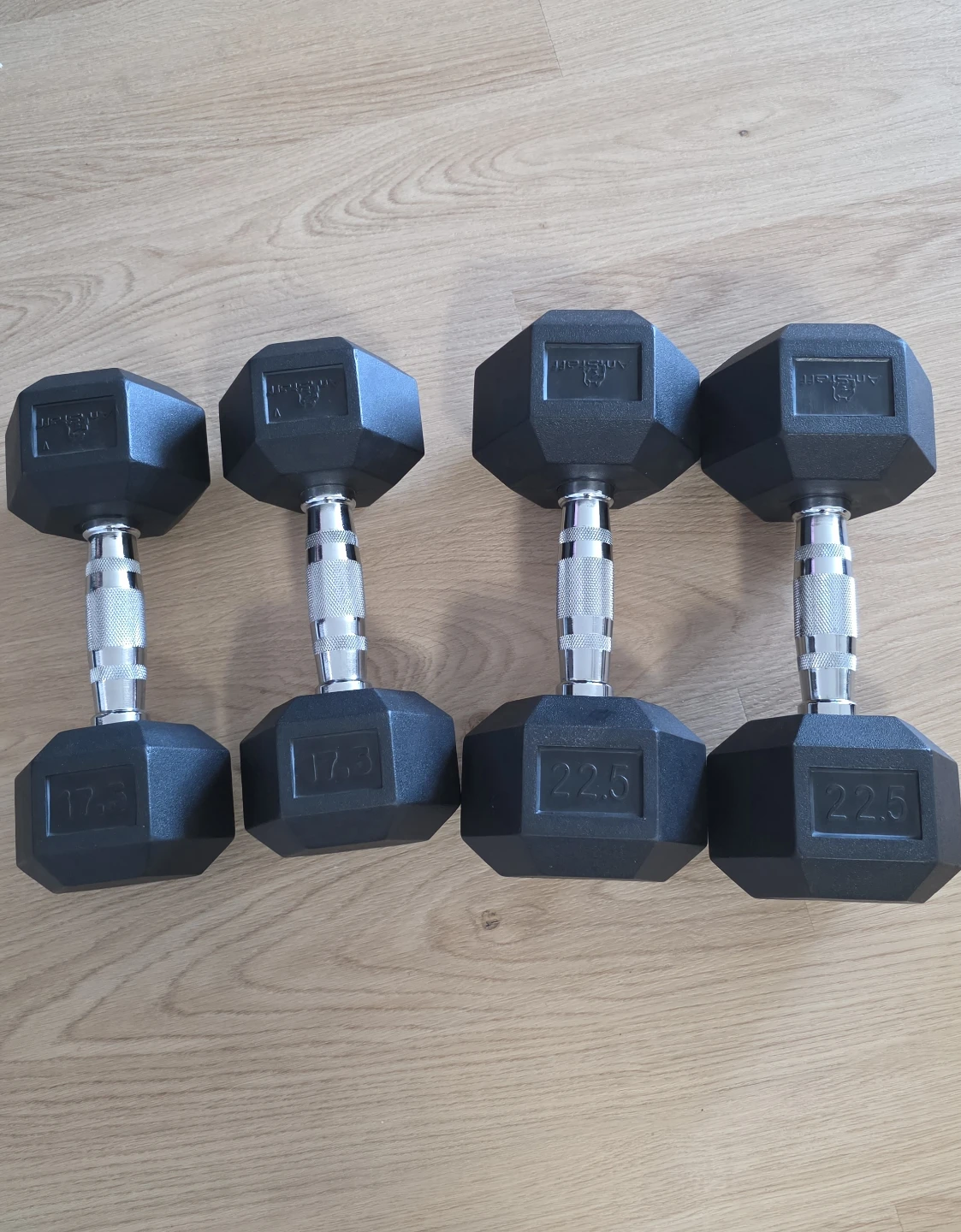 Hex Dumbbell Set - 17.5lb, 22.5lb