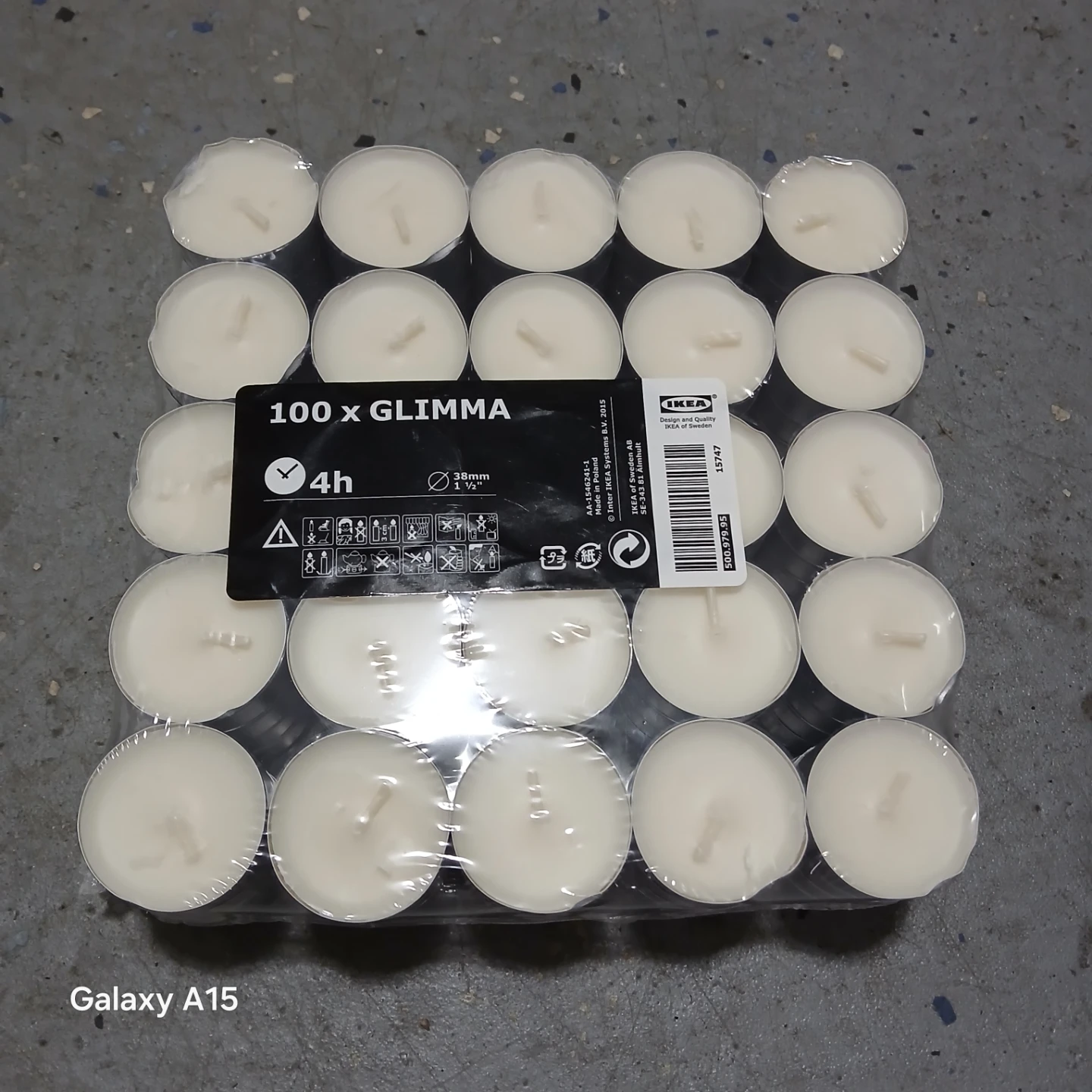 IKEA GLIMMA Tea Lights - 100 Pack
