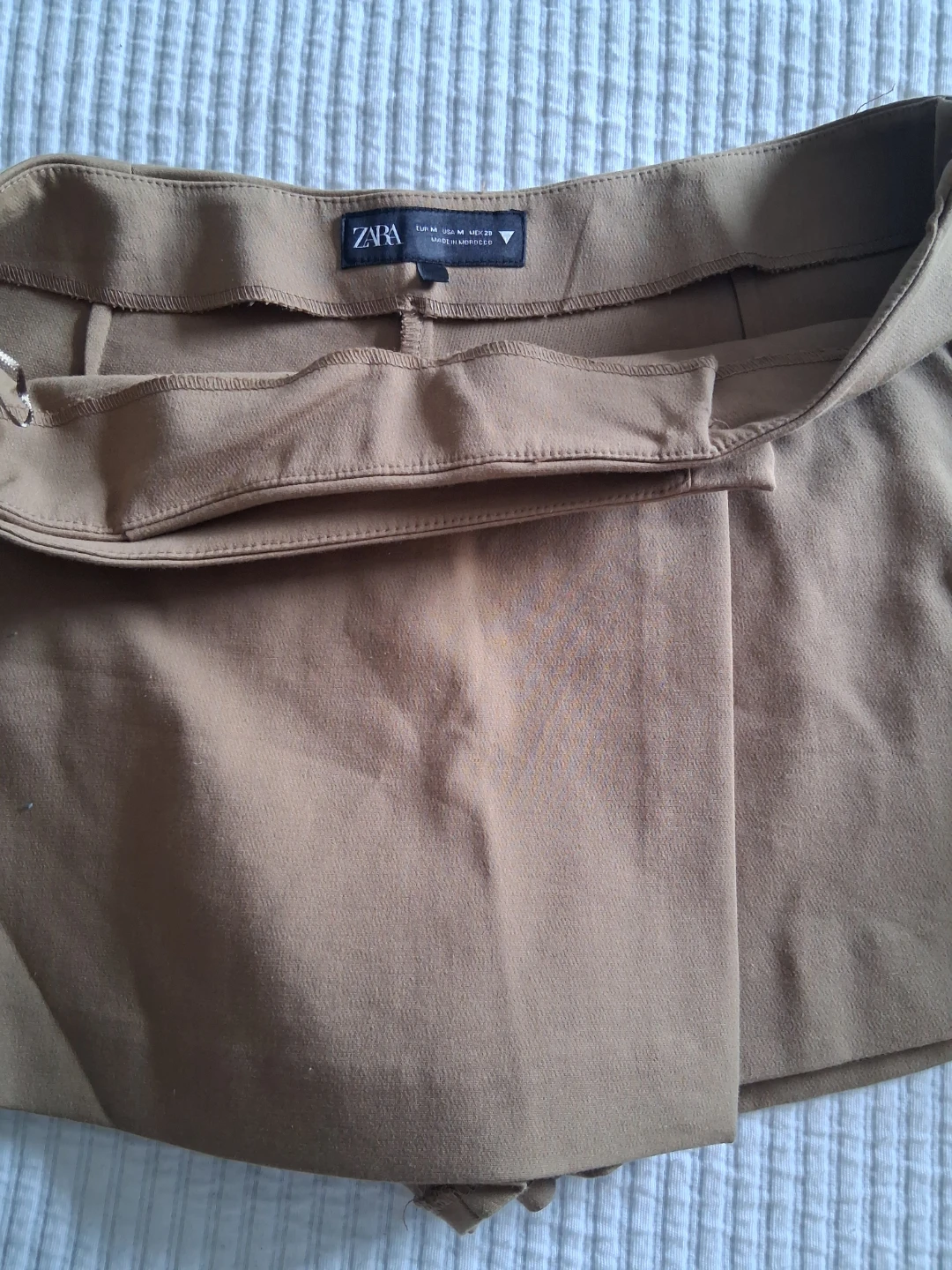 ZARA Brown Skort with Belt Size M - photo 4