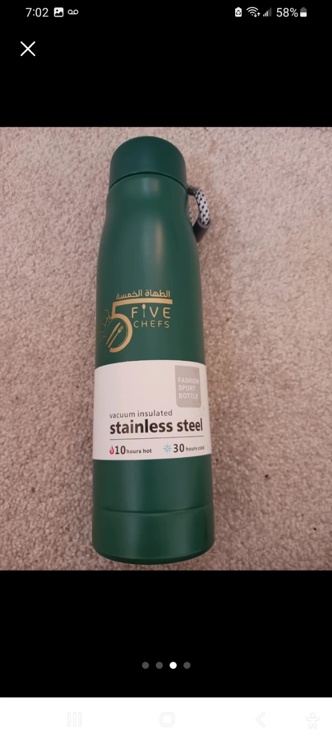 Five Chefs Green Stainless Steel Water Bottle - photo 2
