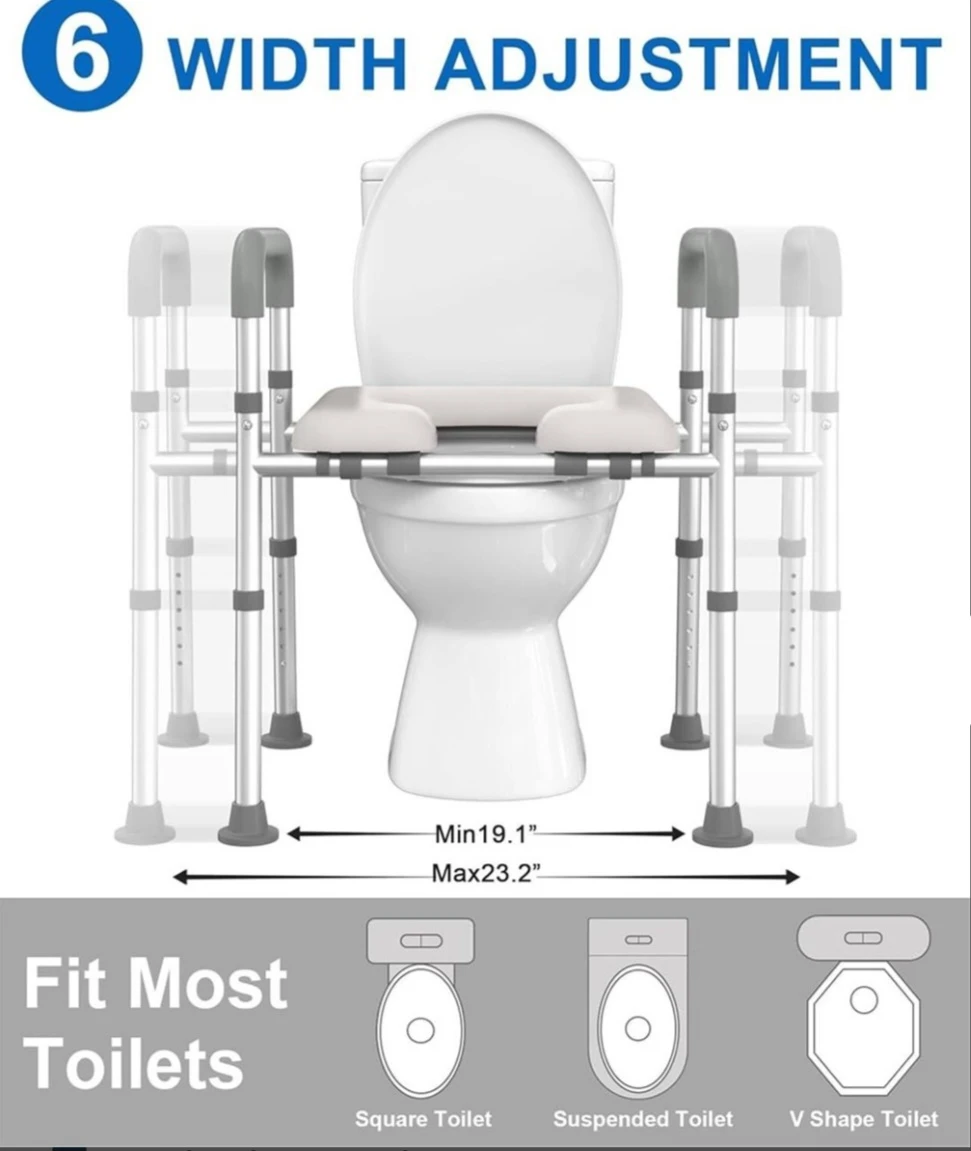 Adjustable Toilet Safety Frame - photo 2