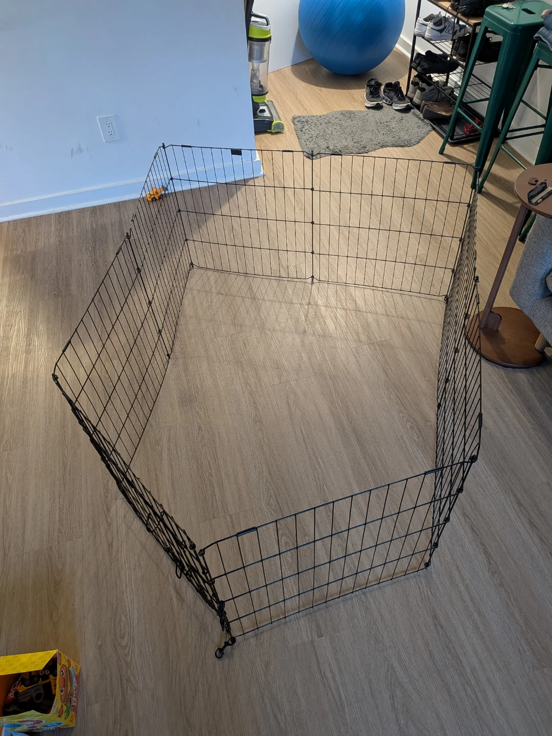 Black Metal Pet Playpen Gate - photo 3