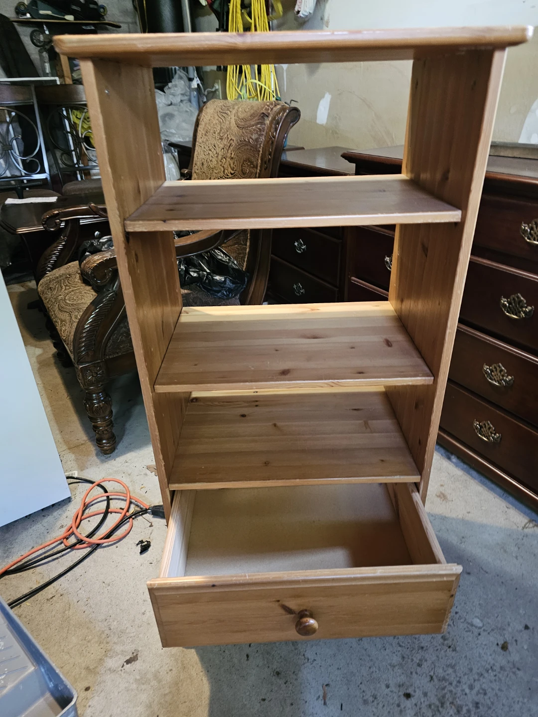 Pine Shelf with Drawers - photo 2