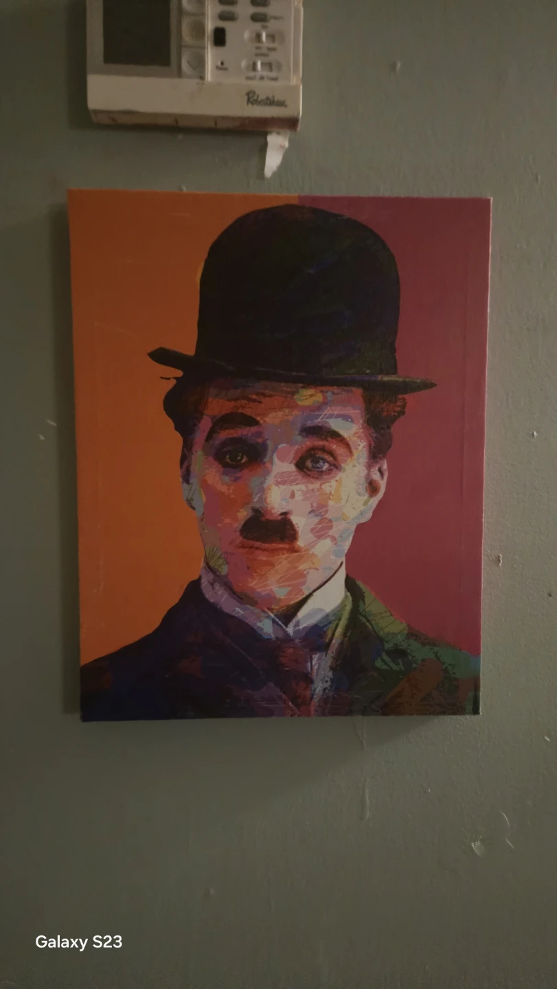Charlie Chaplin Pop Art Canvas Print - photo 3