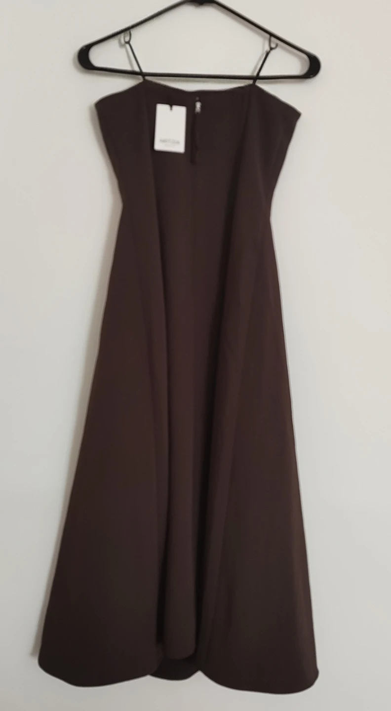 Aritzia Crepette Strapless Dress Brown Size 4 - photo 2