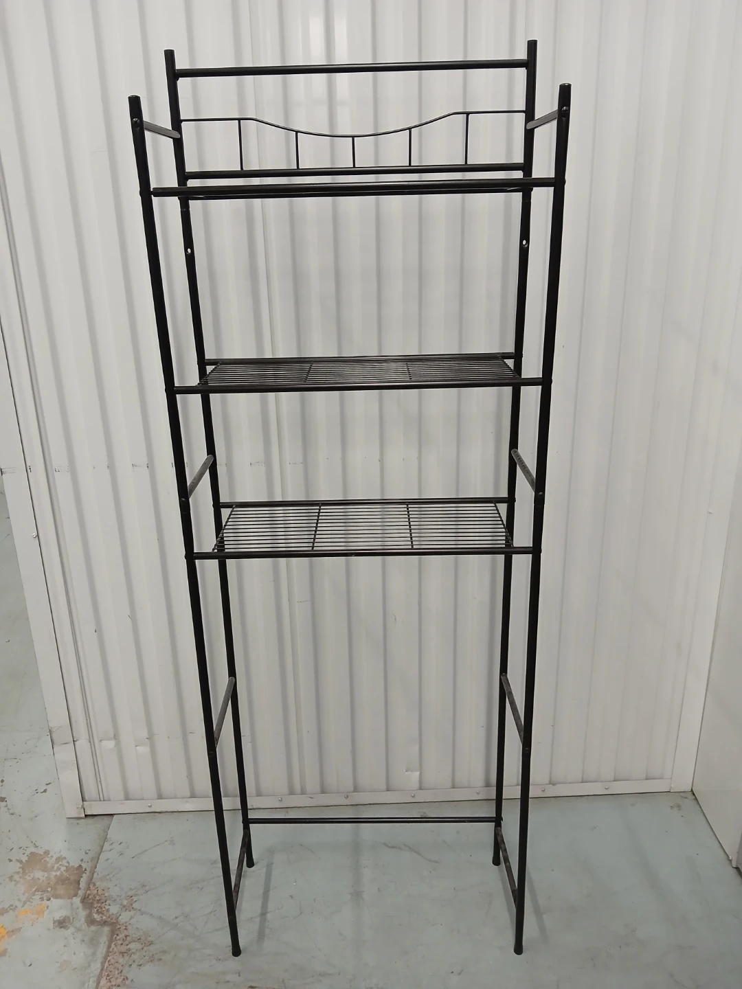 Metal 3-Tier Over-the-Toilet Shelf Rack 5'7"×25"×10" - photo 3