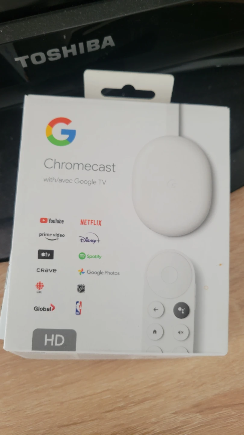 Google Chromecast with Google TV and 32" Toshiba - photo 2