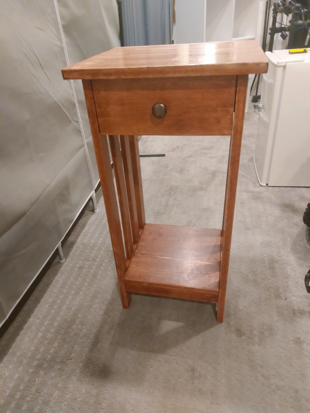 Wooden End Table with Drawer