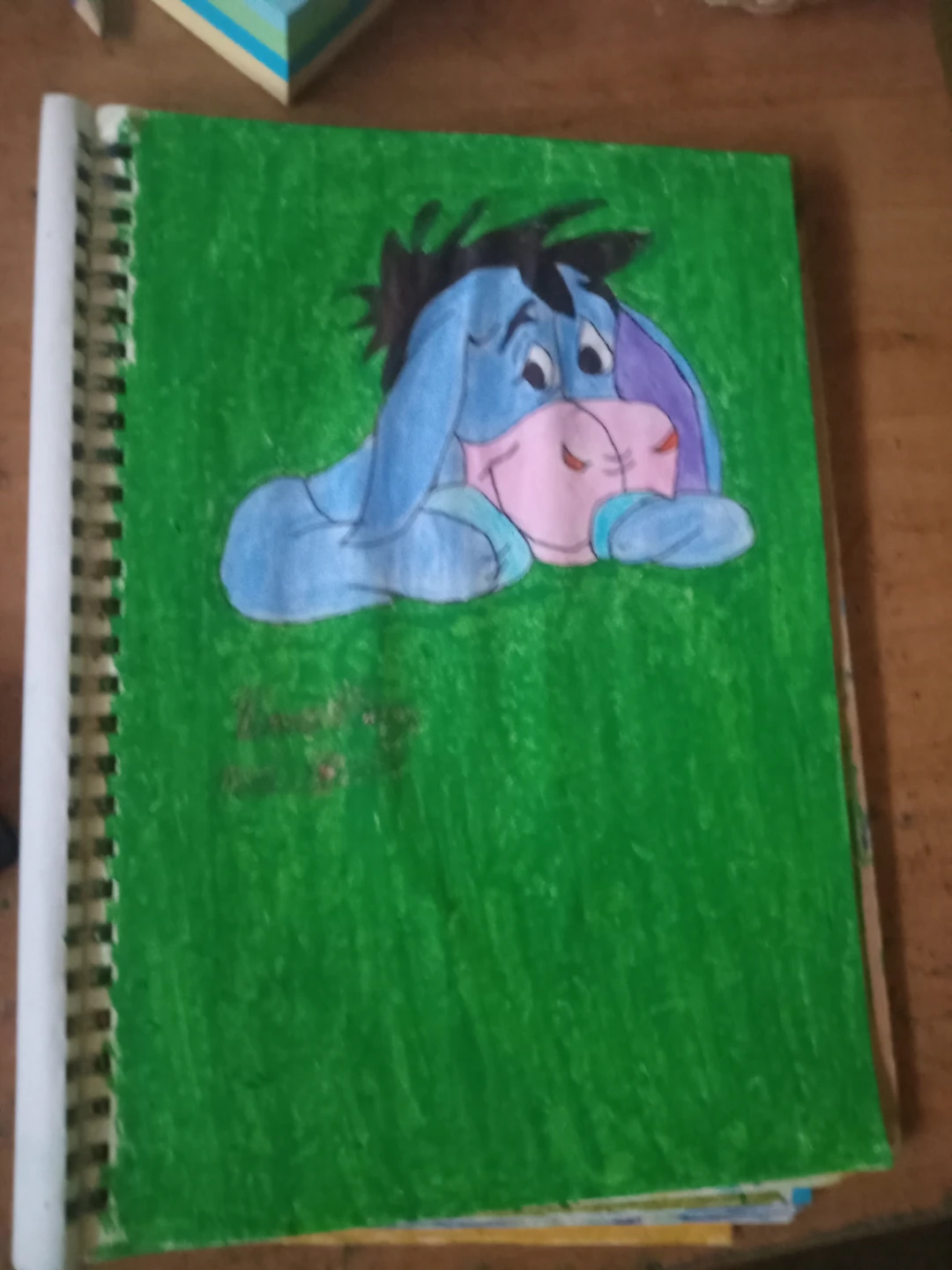 GREEN BACKGROUND WINNIE THE POOH CHARACTER - photo 3