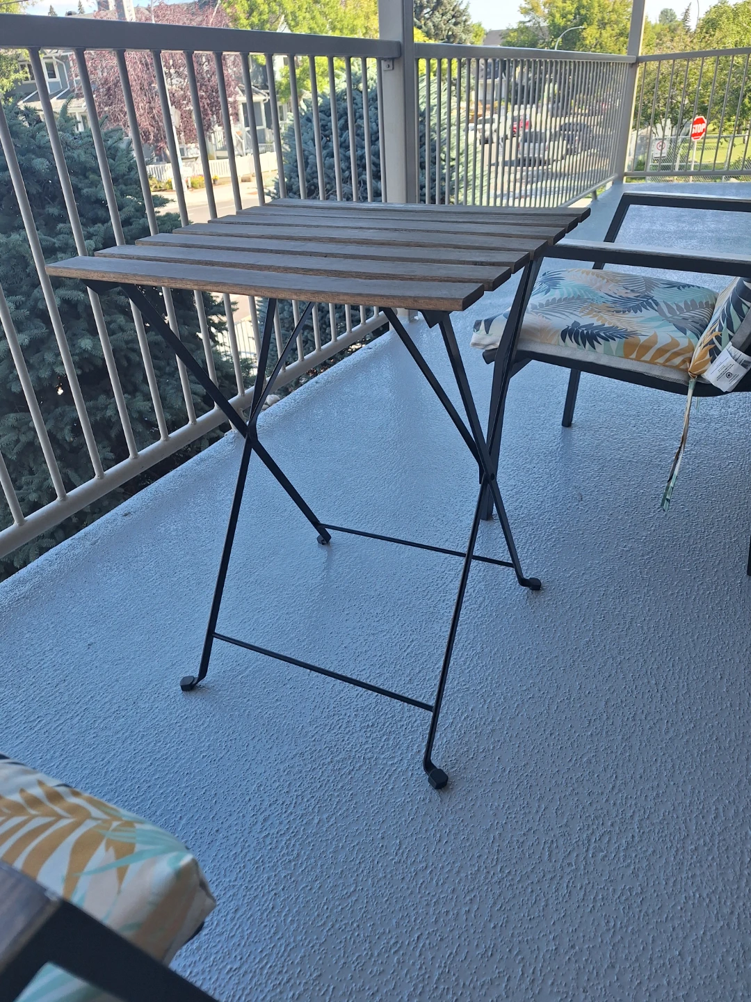 Wooden Slat Folding Table - photo 3