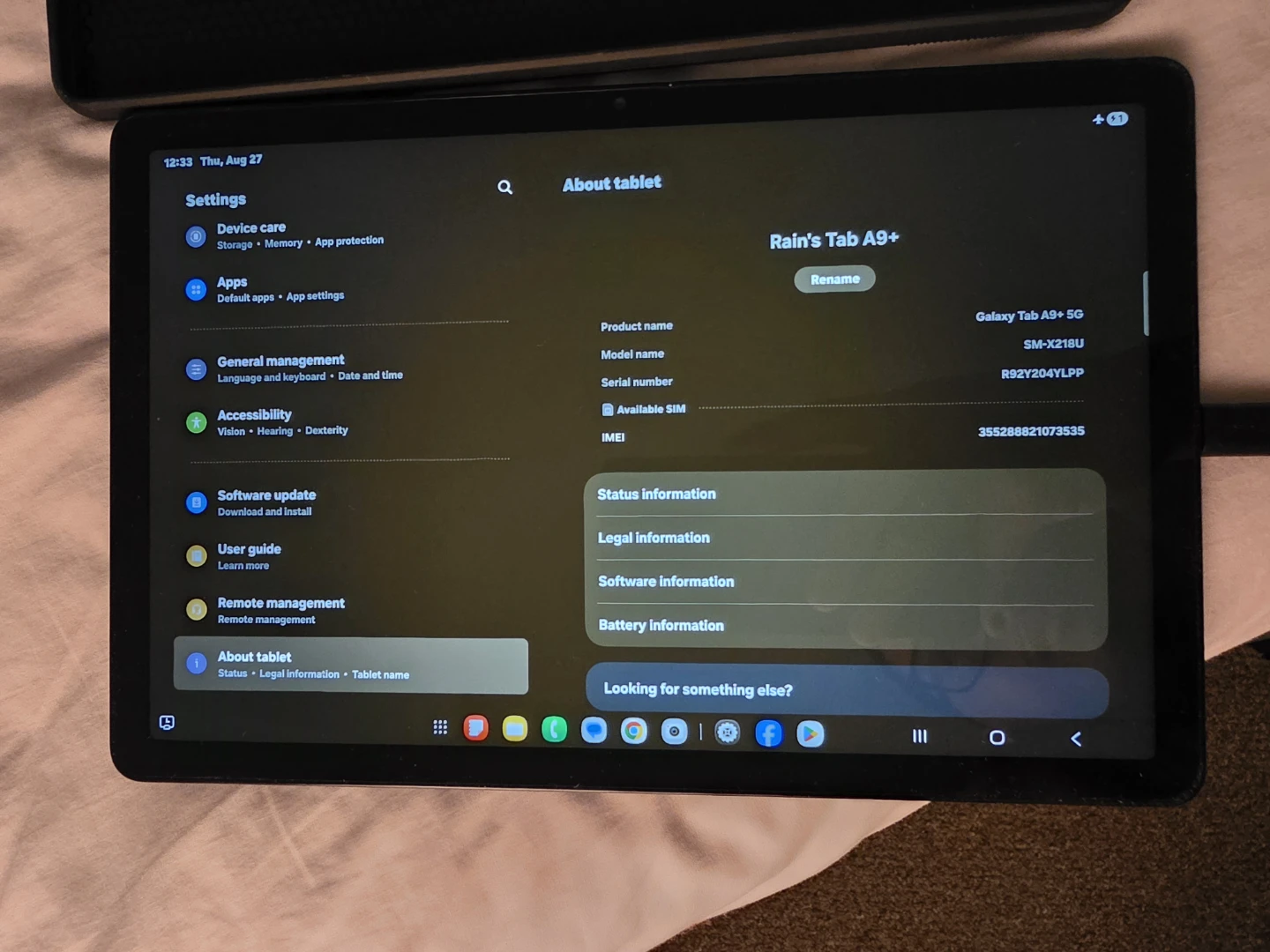 Samsung Galaxy Tab A9+ 5G Tablet