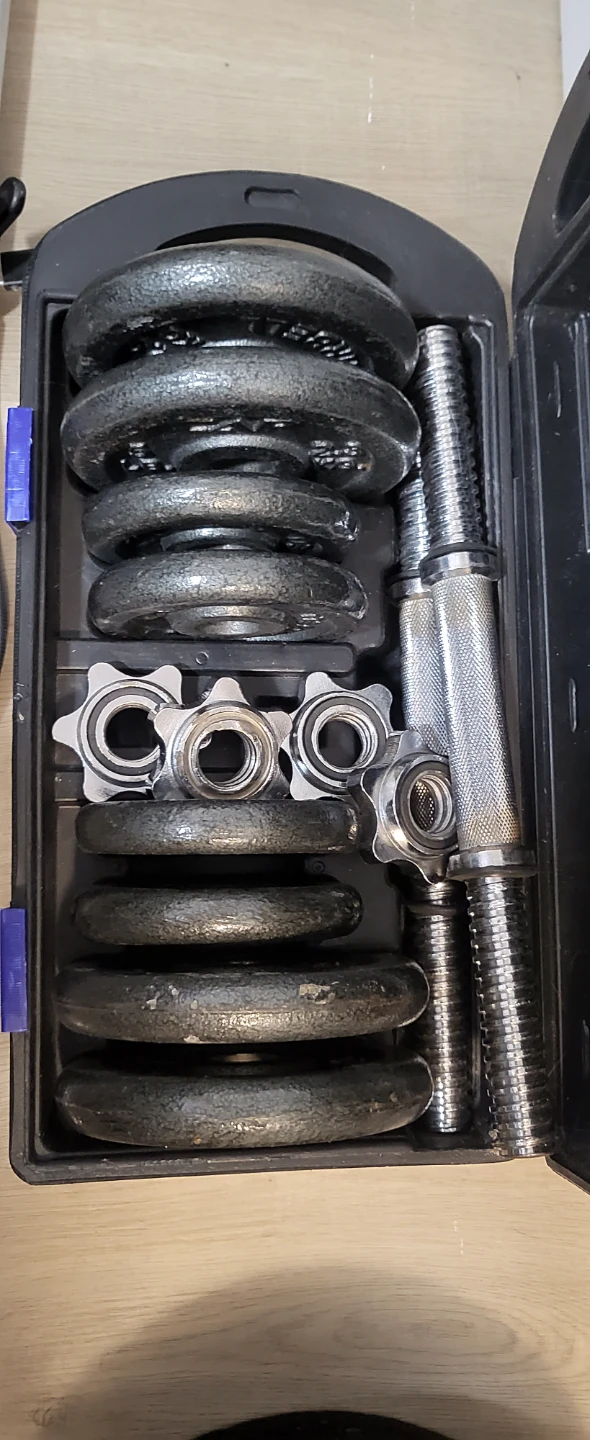 Weightlifting Barbell Set with Weights - photo 2