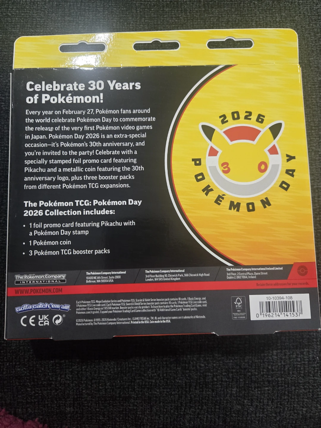 Pokemon TCG: Pokemon Day 2026 Collection - photo 2