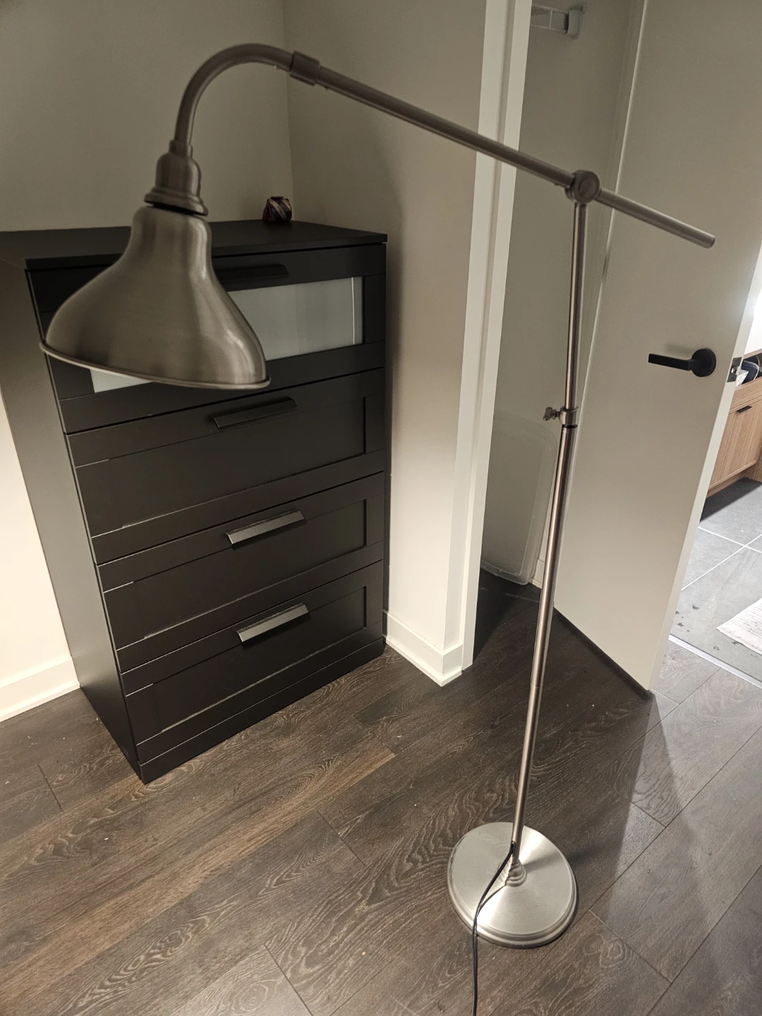 Adjustable Floor Lamp - Brushed Nickel