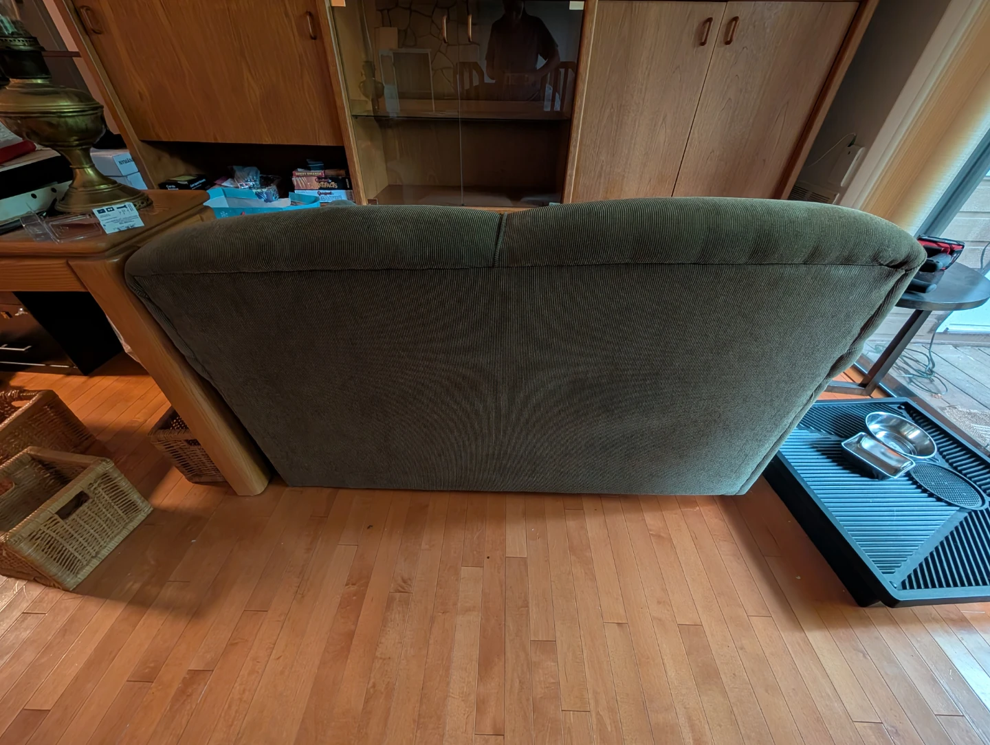 Green Two-Seater Sofa