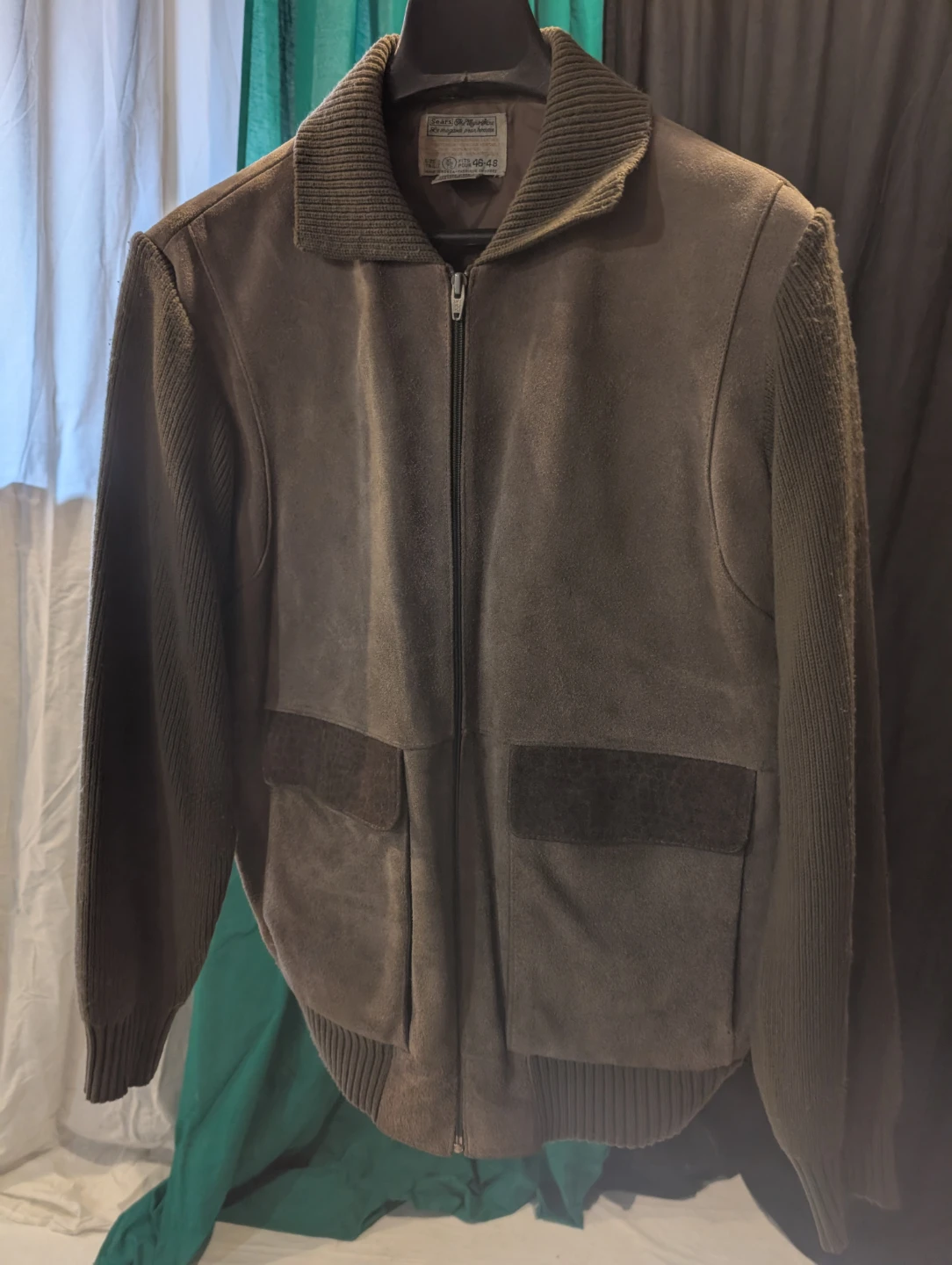 Sears The Myns Store Genuine Leather Suede Jacket - XL