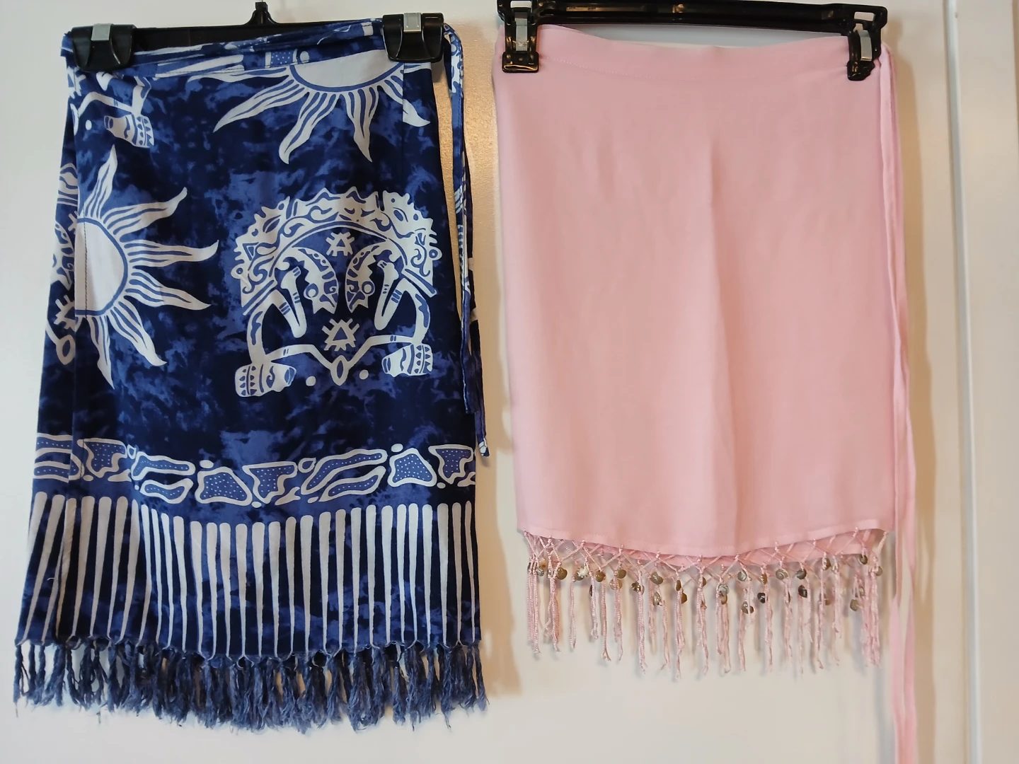 Jessica Sport Sarong/Wrap Skirt & Fringed Wrap. $5 EACH.
