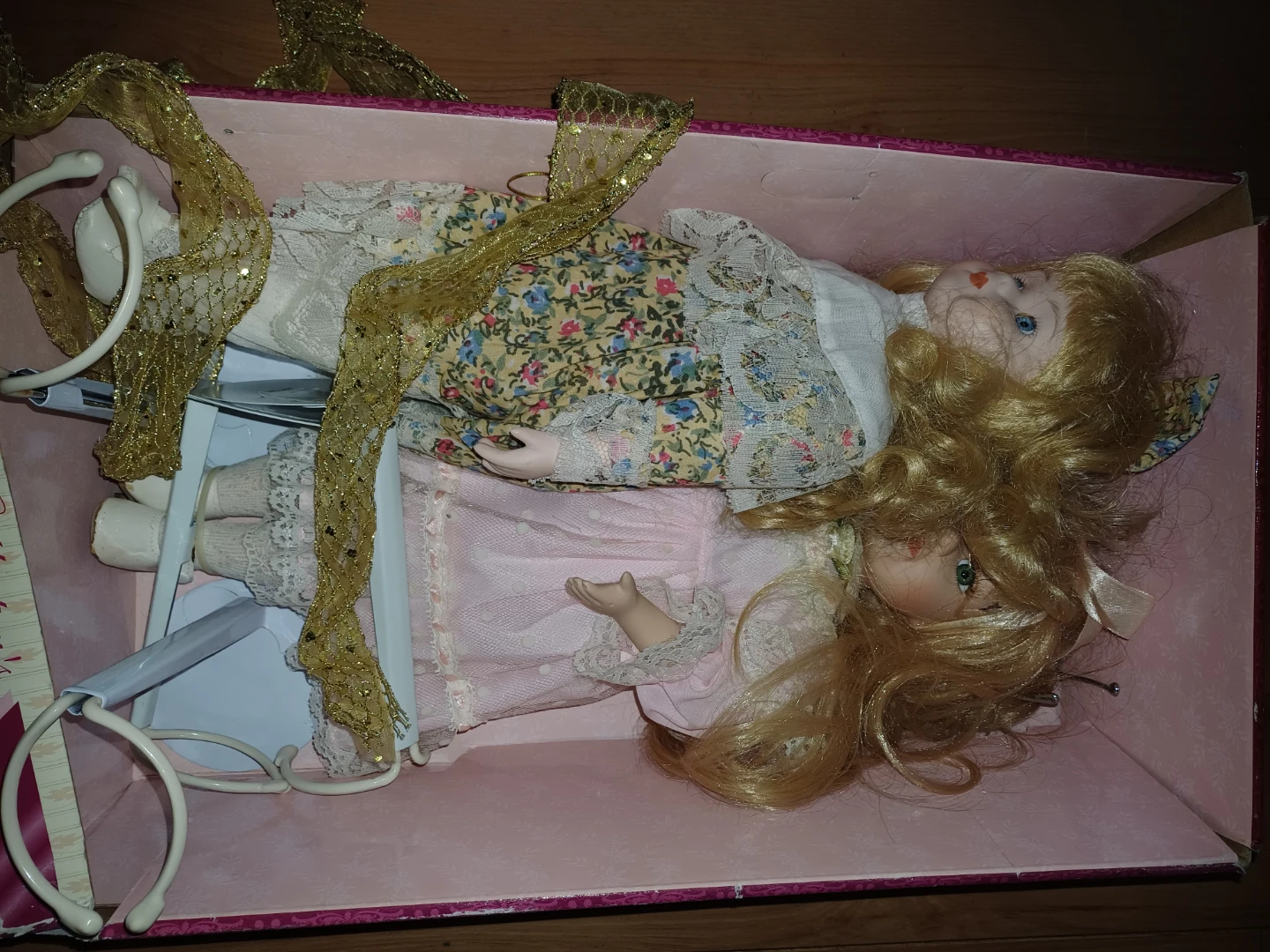 Pair of Porcelain Dolls in Box