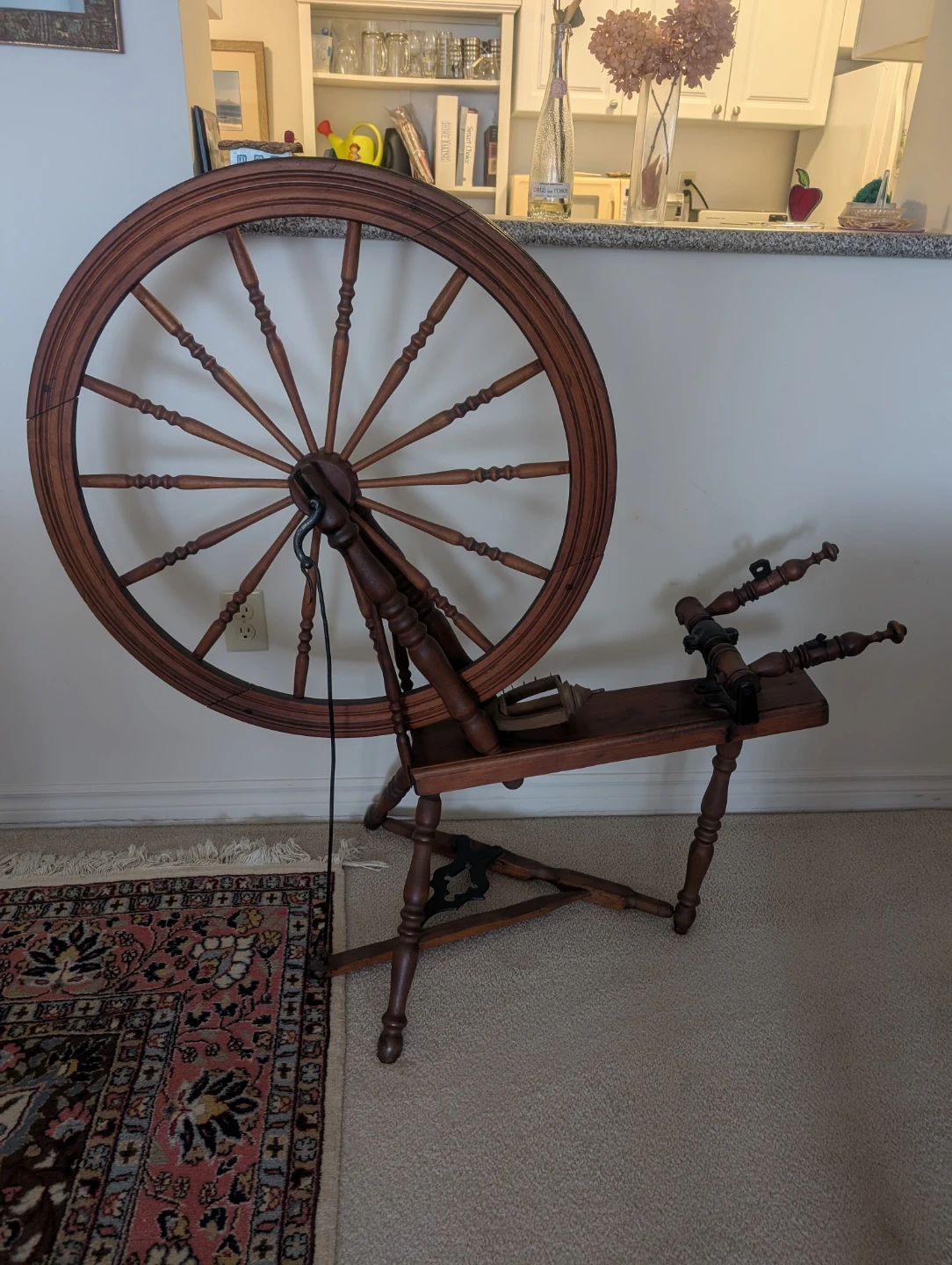Wooden Spinning Wheel