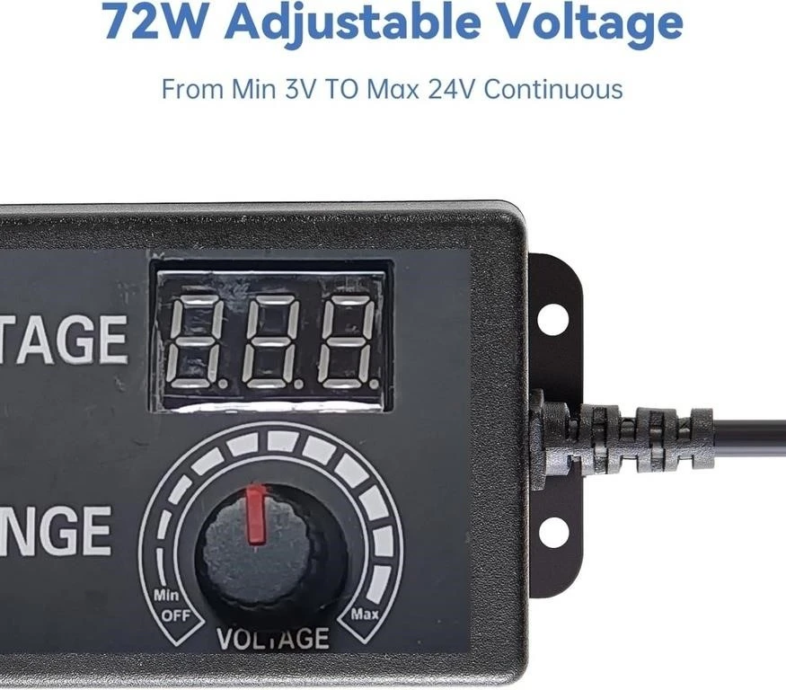 3V-24V 3A 72W Power Supply Adjustable DC from 3V to 24V - photo 2