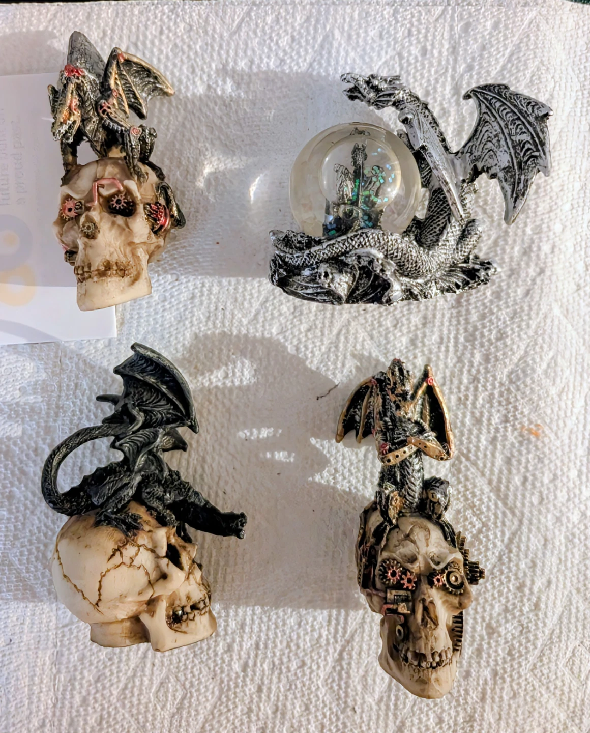 Dragon and Skull Figurines (Set of 4) - photo 2