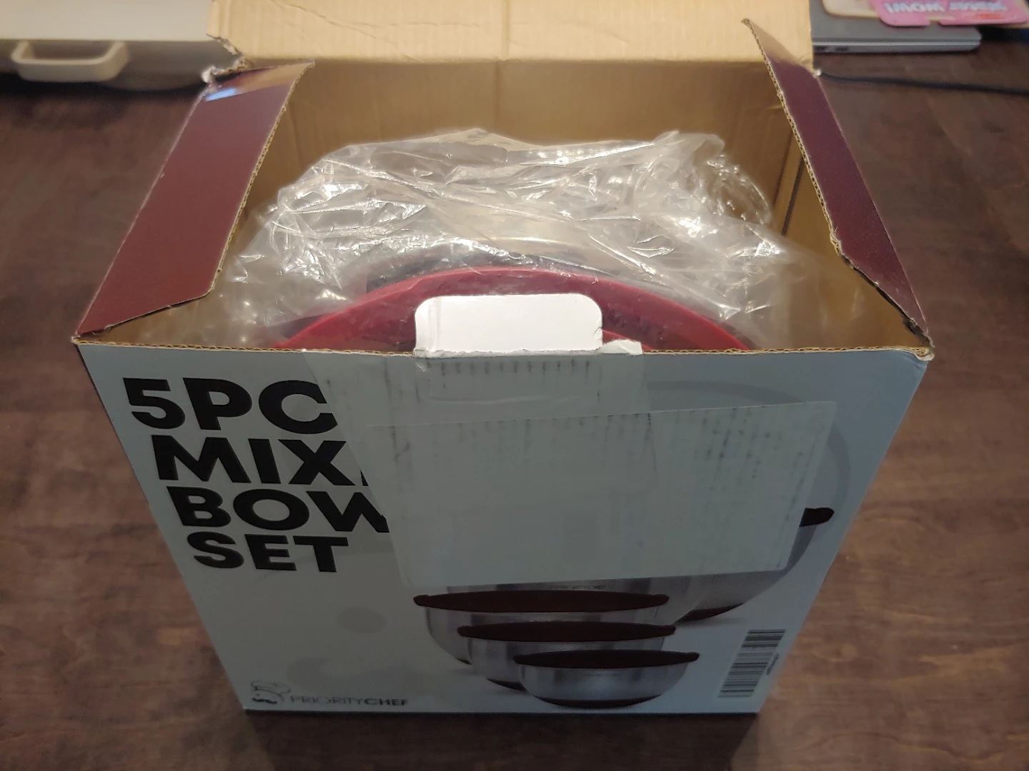 New Priority Chef 5pc Stainless Steel Mixing Bowl Set with Lids - photo 2