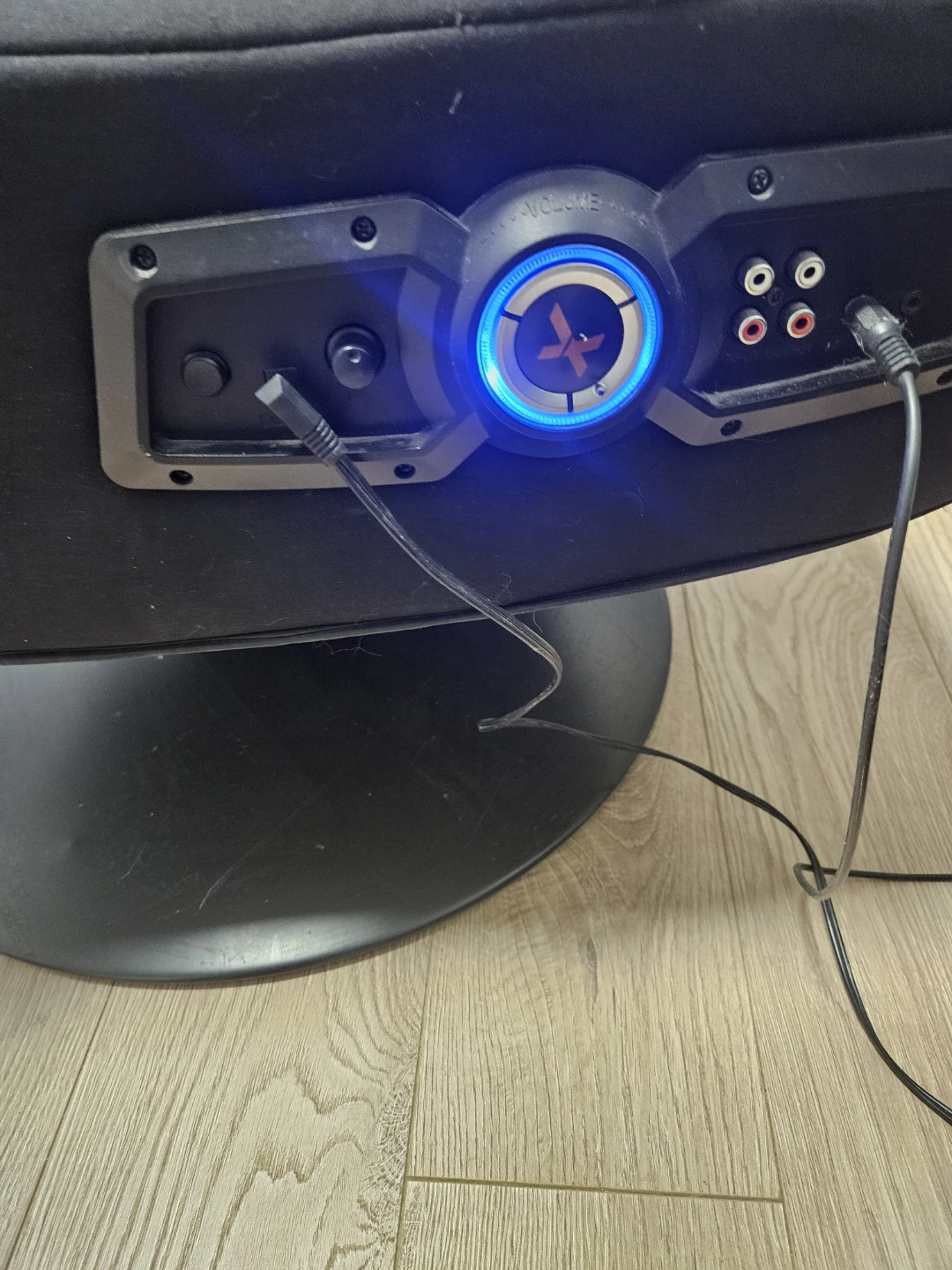 Black Gaming Chair with Speakers - photo 5