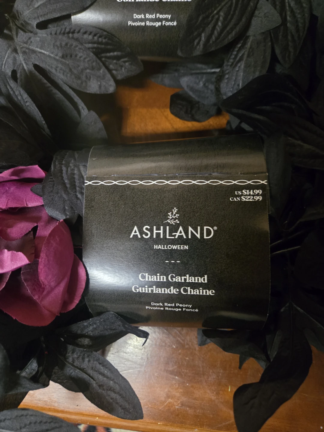Ashland Halloween Chain Garlands - Dark Reddish Purple Peony - photo 2