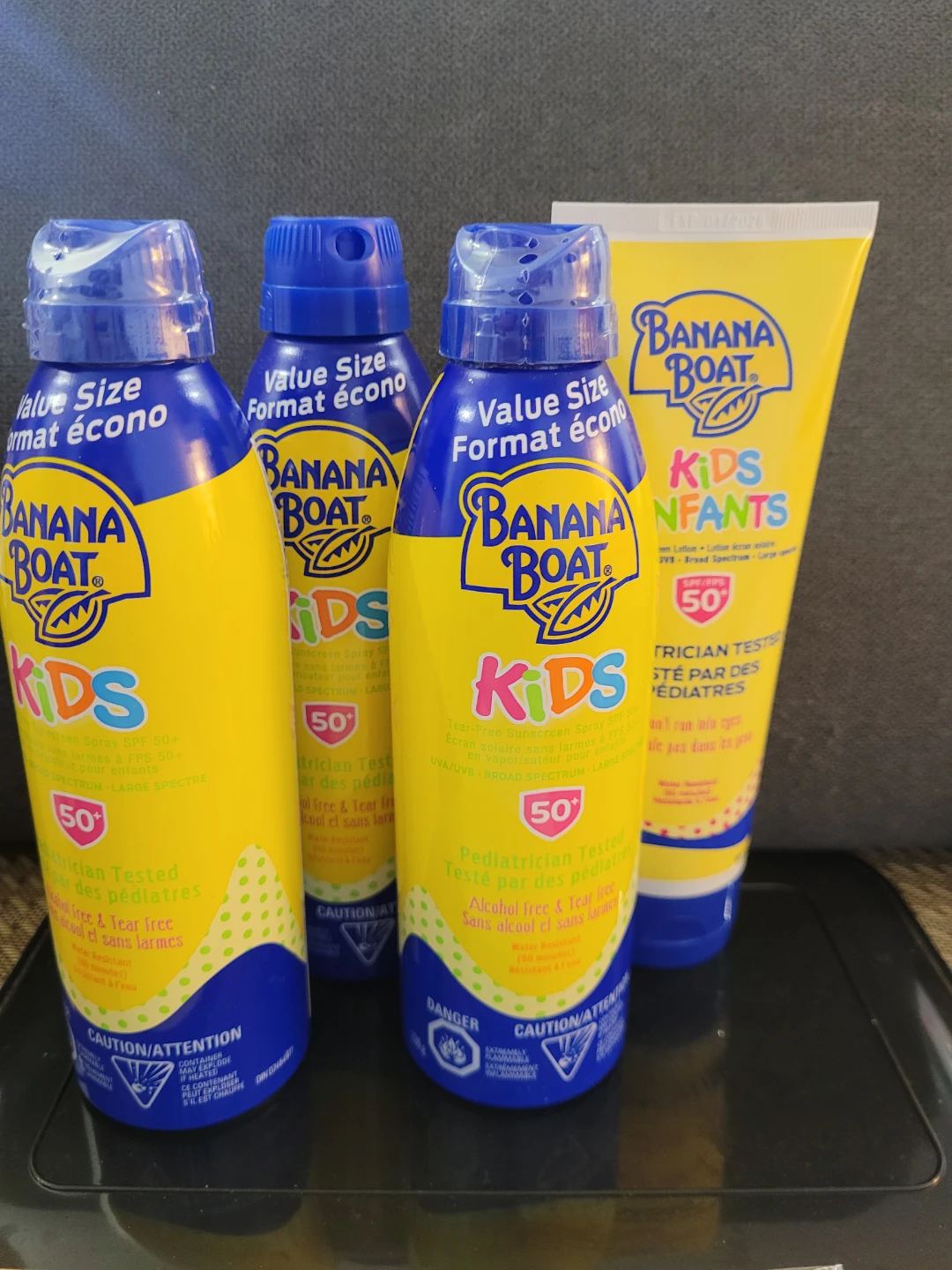 Banana Boat Kids SPF 50 Sunscreen Spray & Lotion $8 each