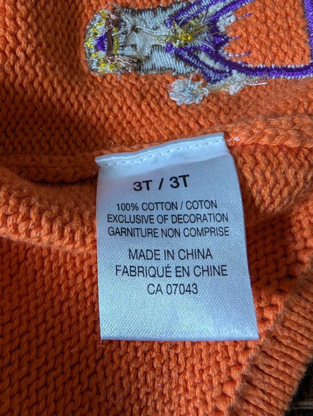 Children's Halloween Cardigan Size 3T - photo 2