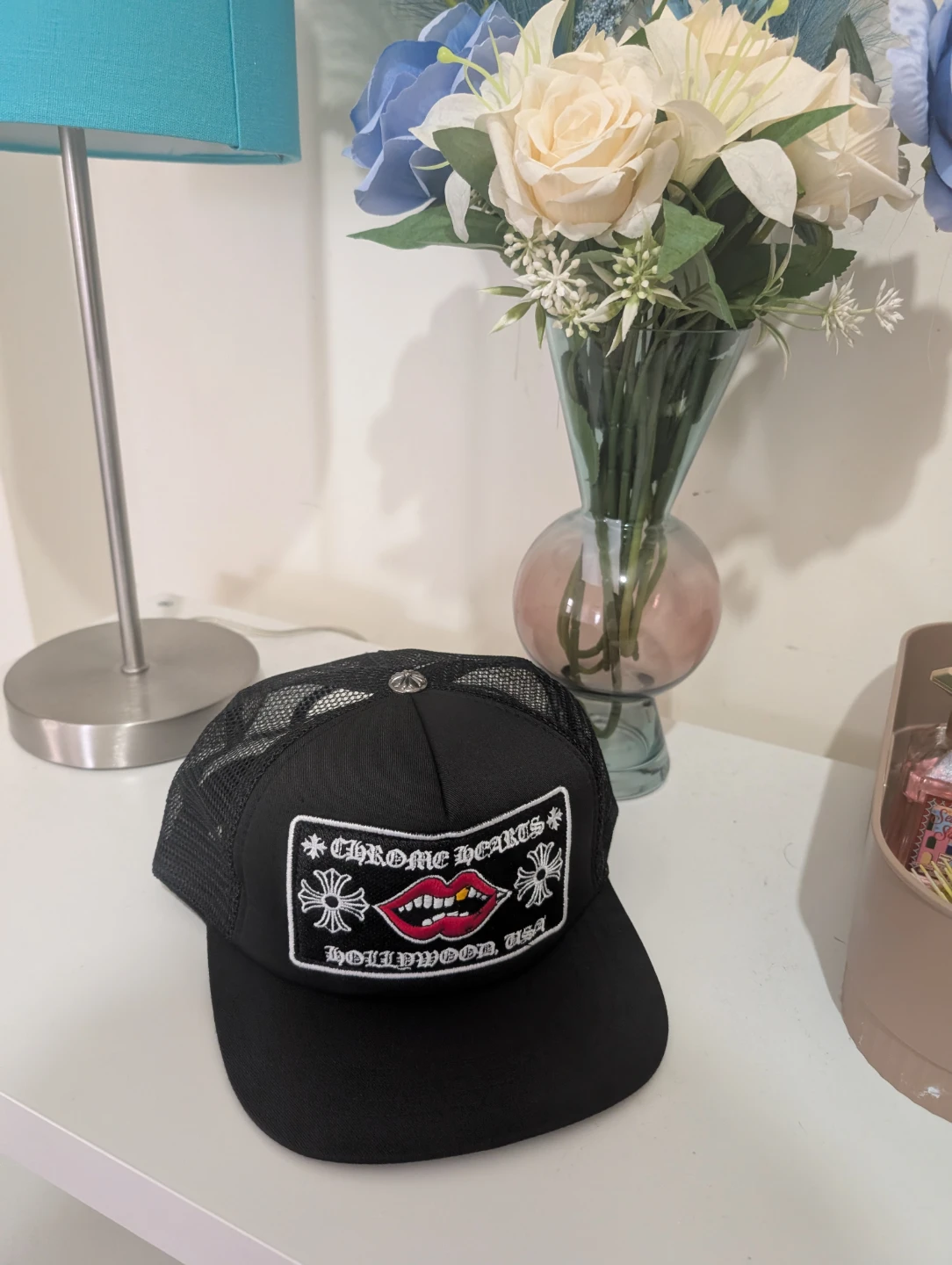Chrome Hearts Red Lips Hat