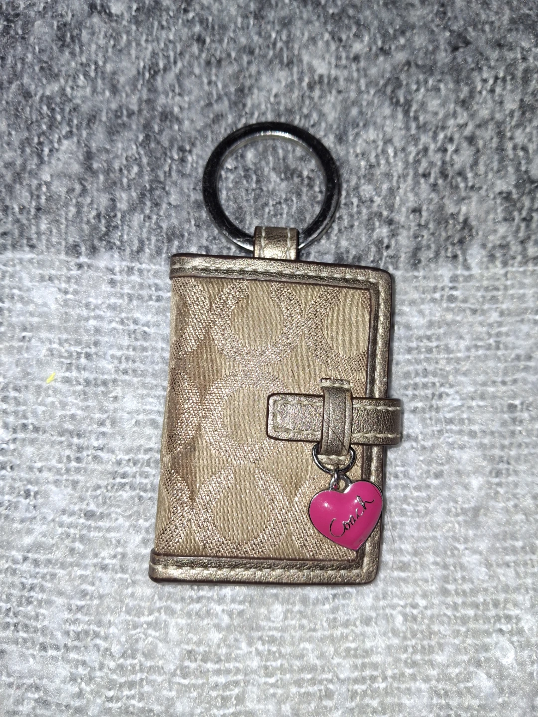 Coach Keychain Photo Holder - Y2K