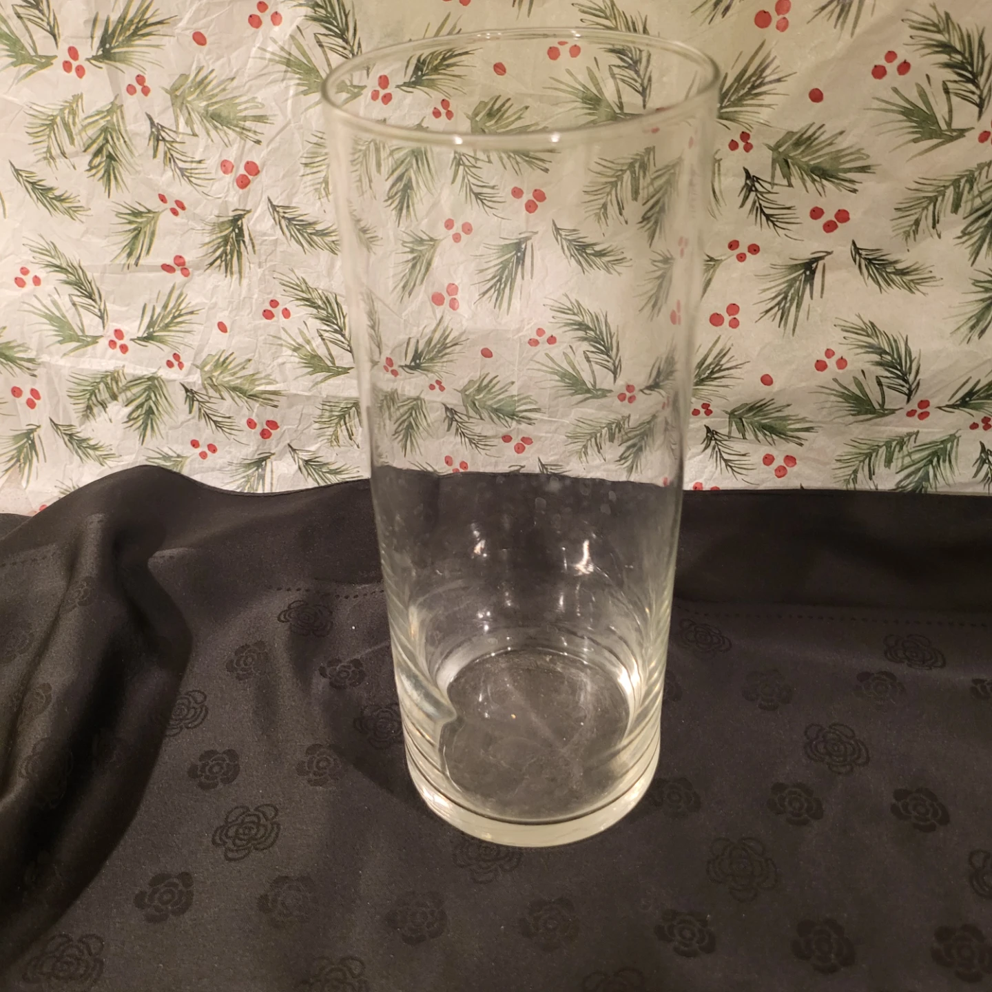 Clear Glass Cylinder Vase