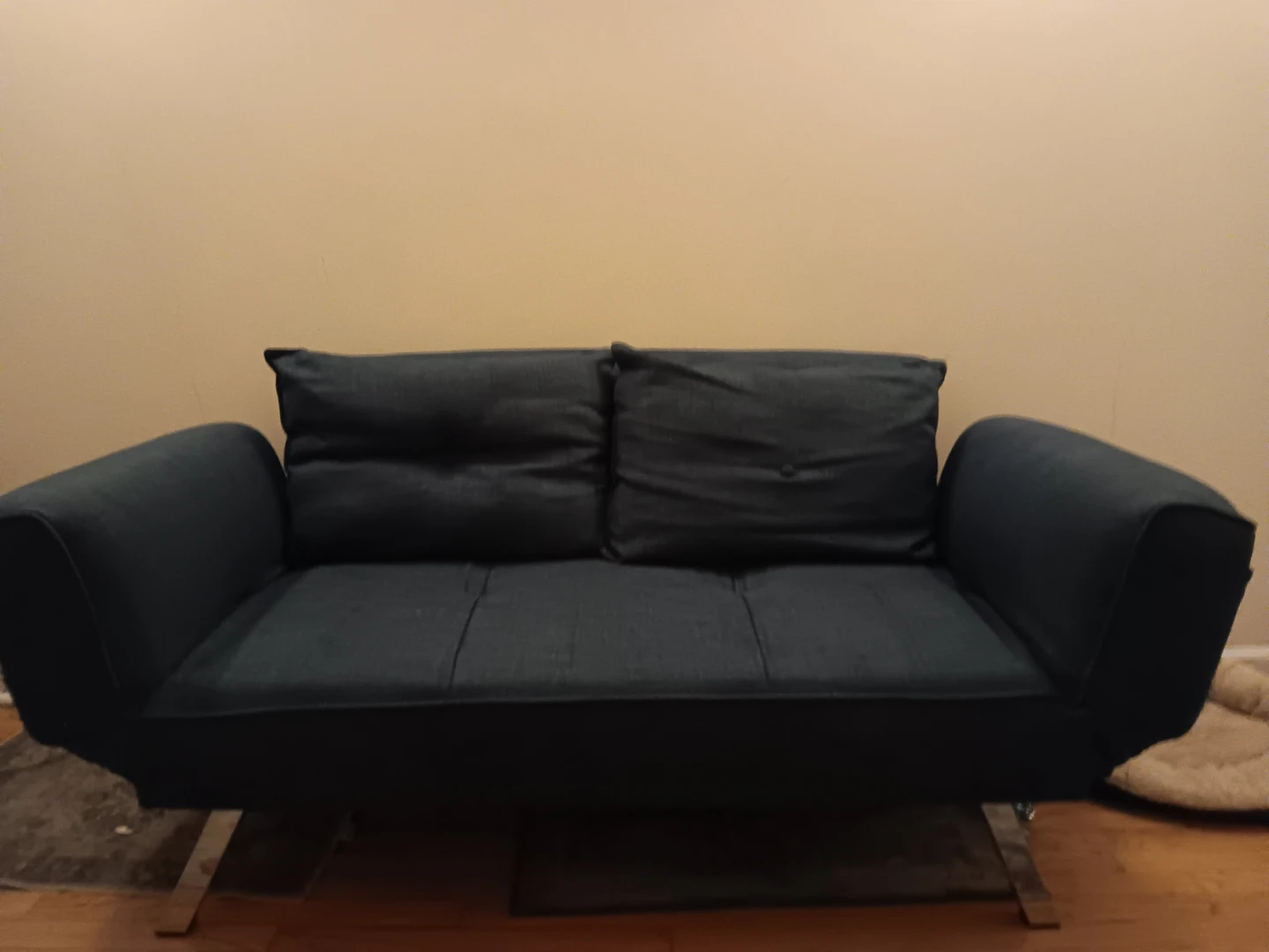 Serta 58.3 in Dark Blue convertible Sofa - photo 2