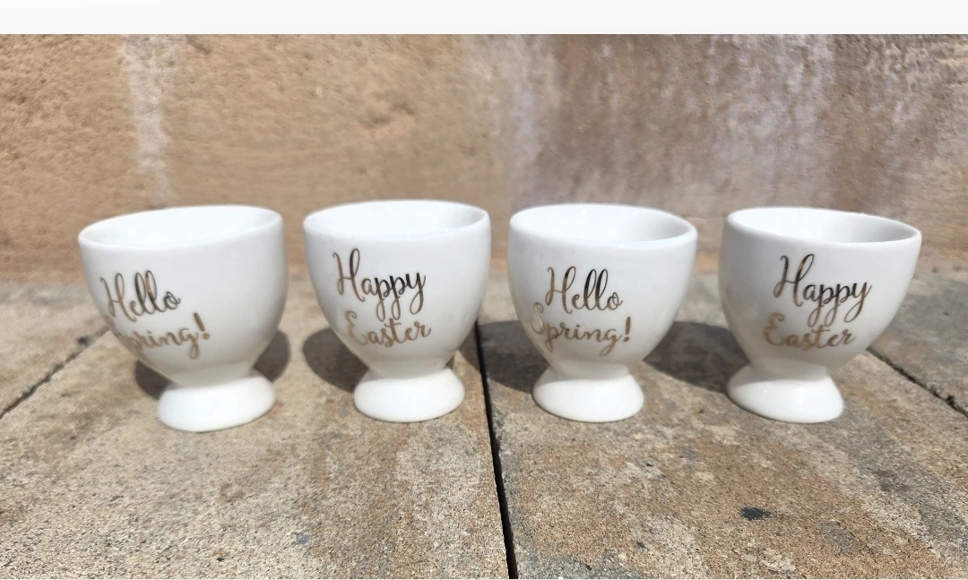 Grace Set of 4 Easter Bunny Egg Cups - photo 2