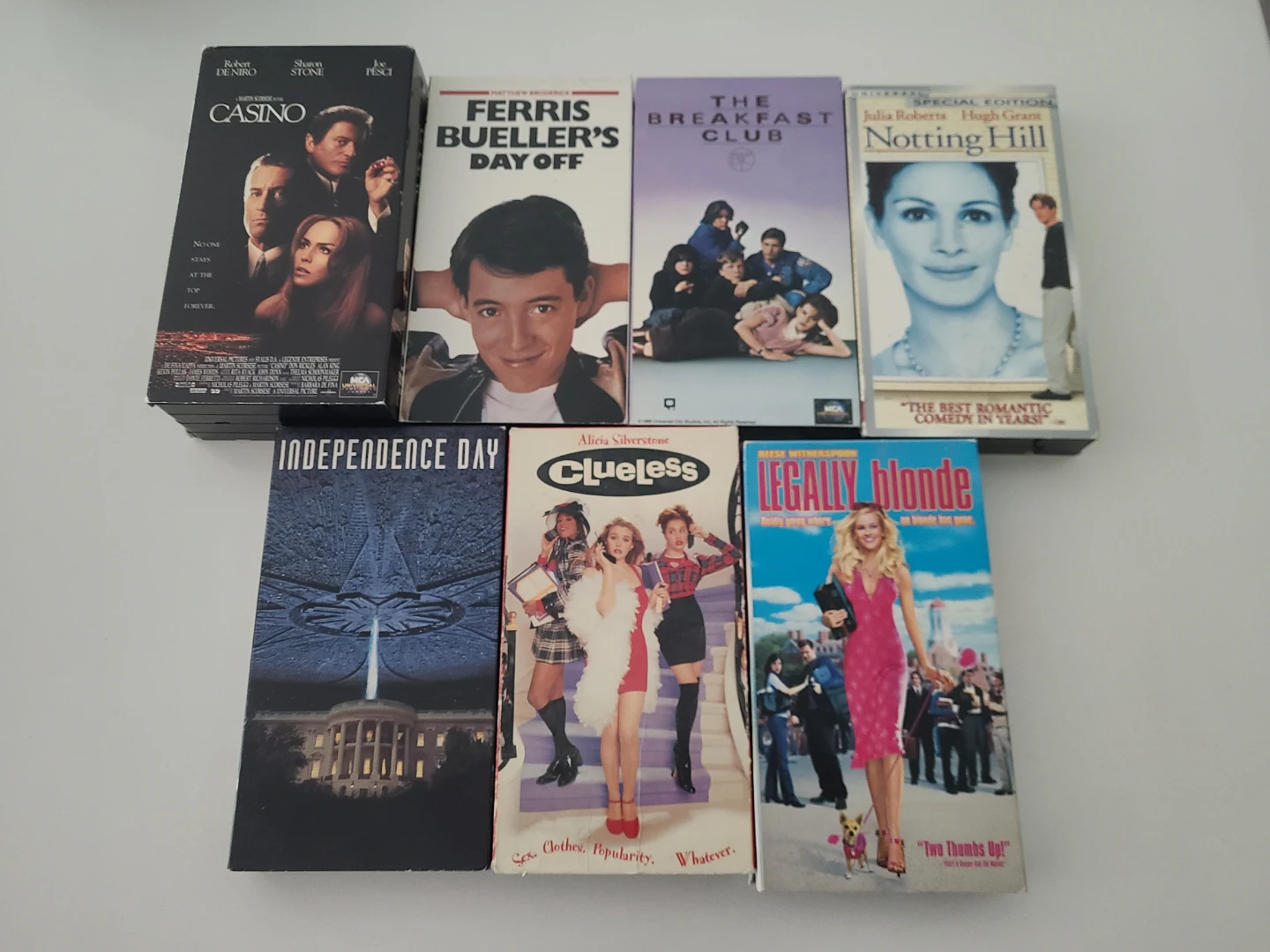 Collection of 7 VHS Movies