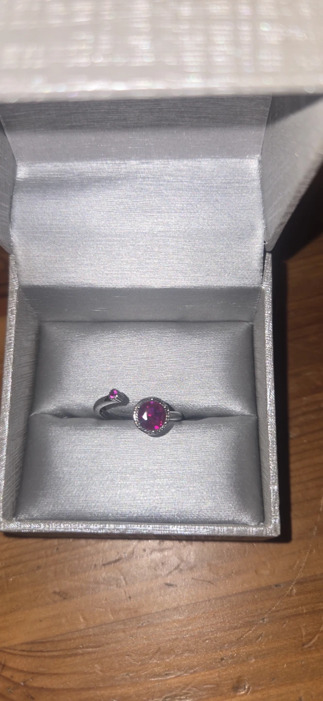 Stirling silver ruby ring - photo 5