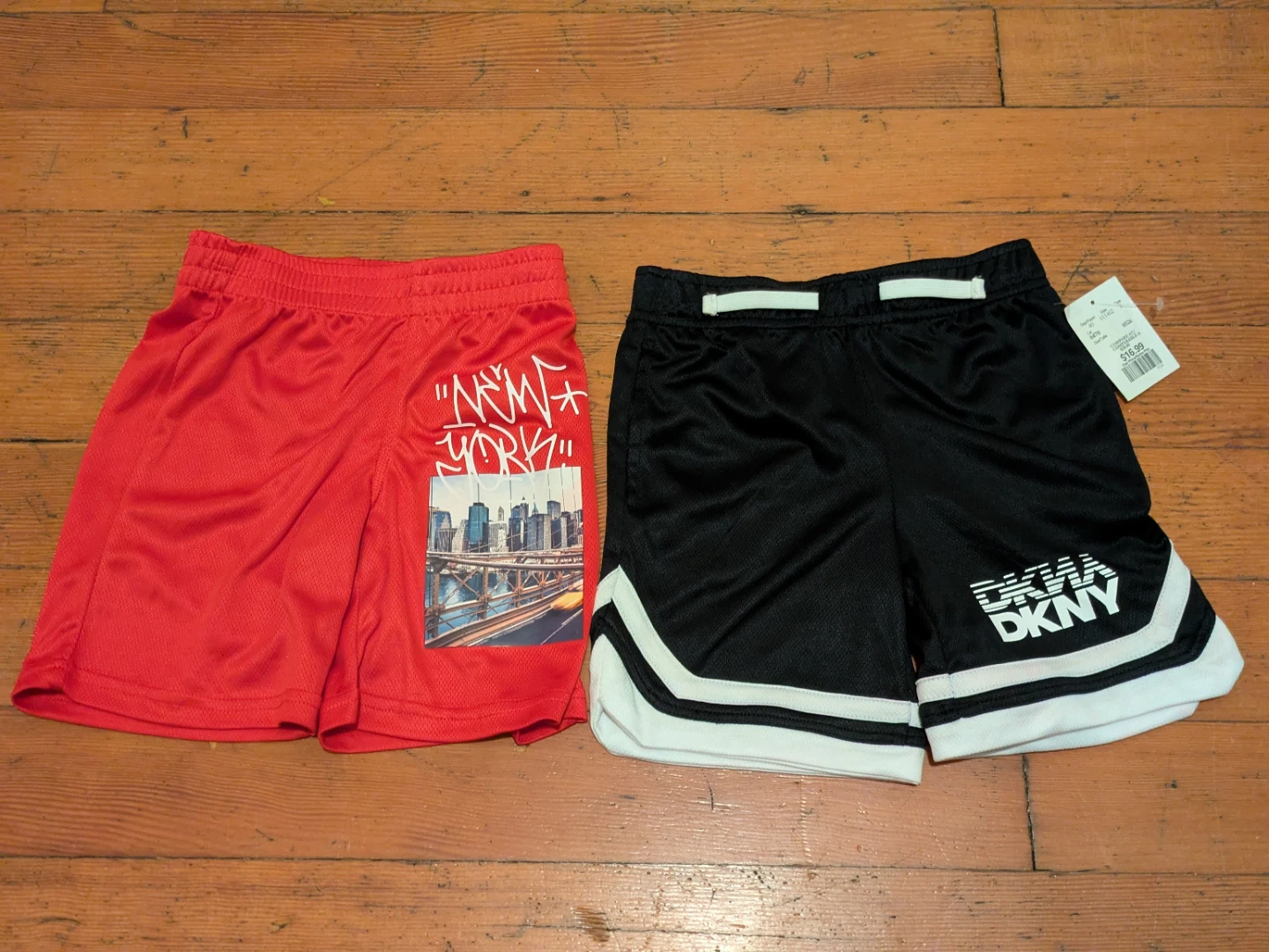 Kids DKNY & Red Athletic Shorts Bundle sz 5