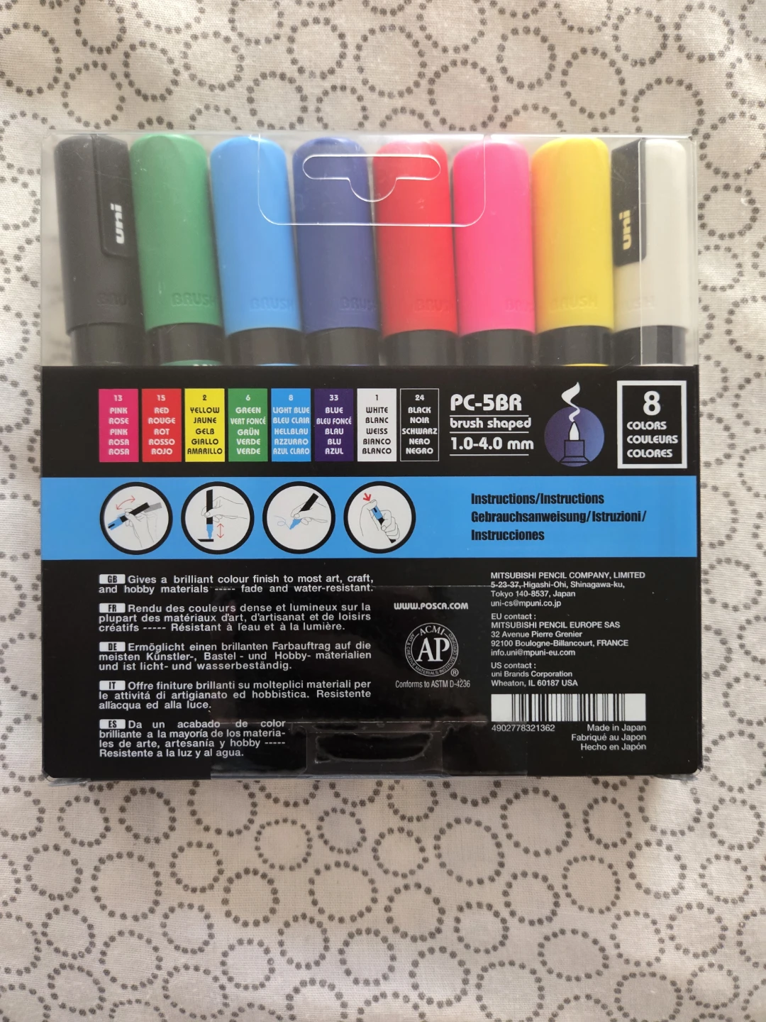 Posca Brush Pens (8 Colours) - photo 2