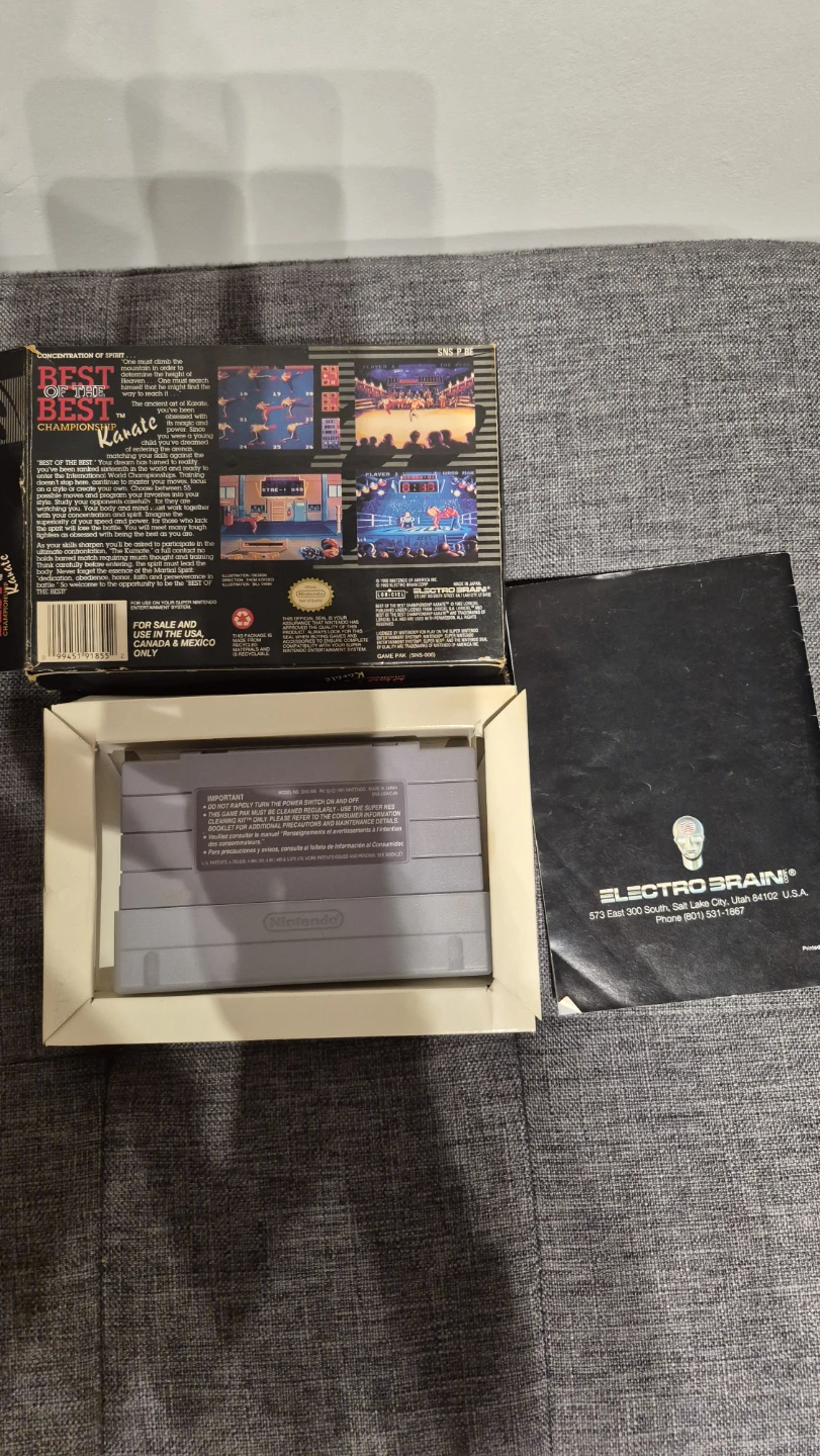 Best of the Best Karate Super Nintendo Game - photo 2
