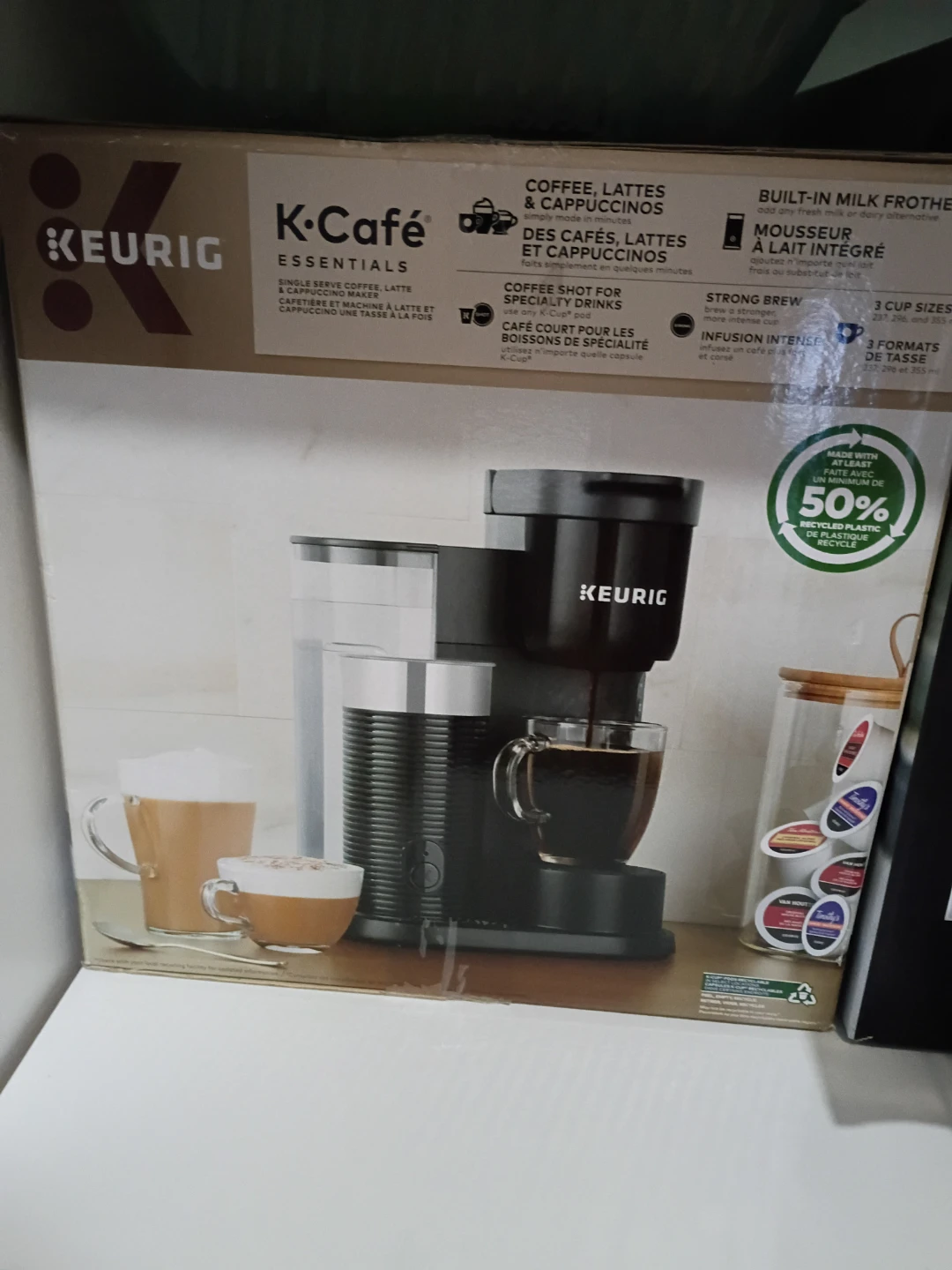Keurig K-Café Essentials Single Serve, Latte & Cappuccino Maker