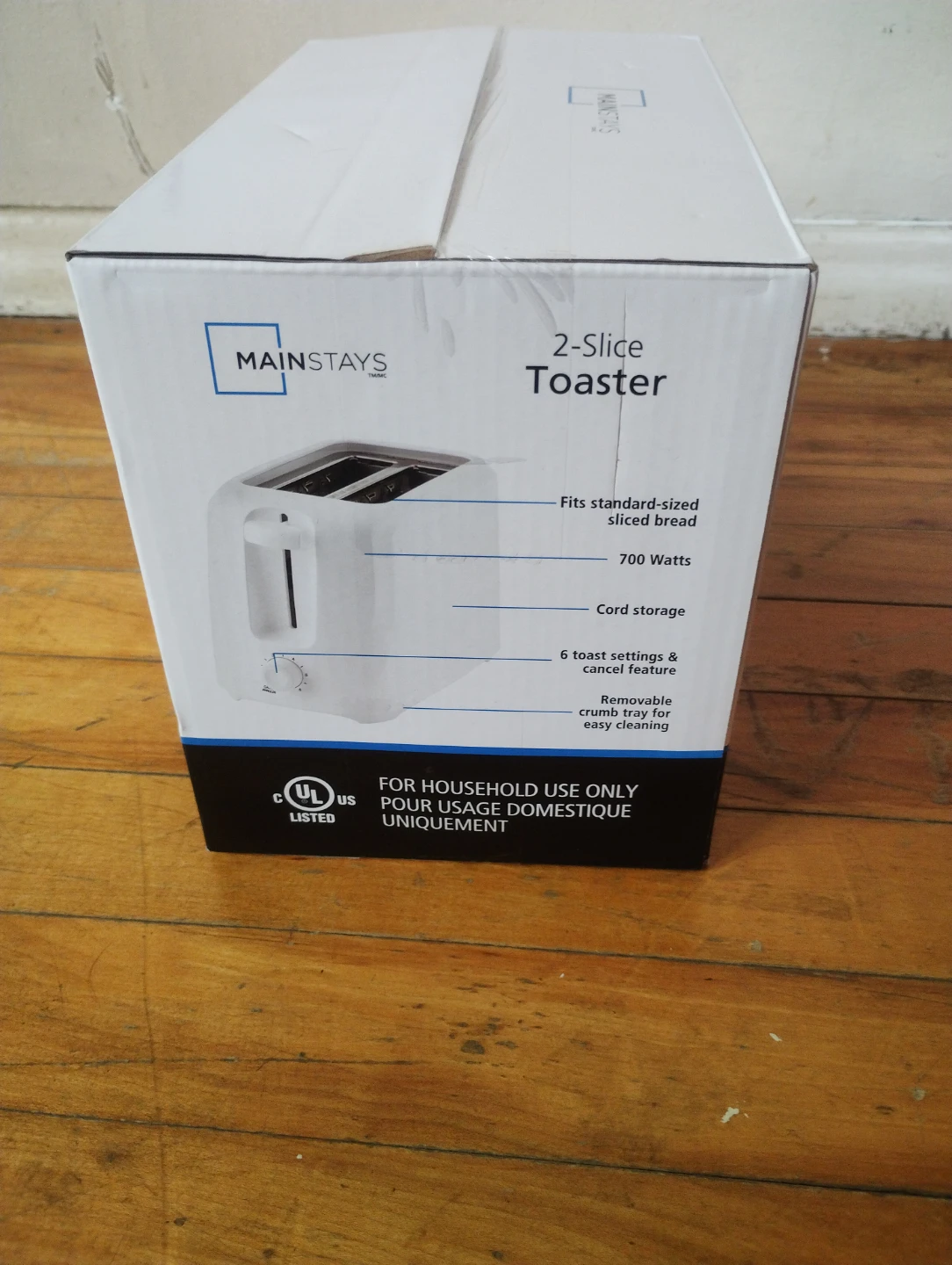Brand New Mainstays 2-Slice Toaster (White) - photo 2