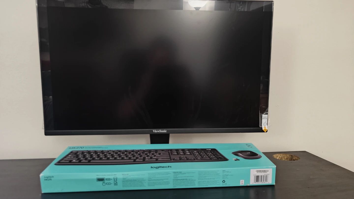 Viewsonic Monitor with wireless set of keyboard & mouse