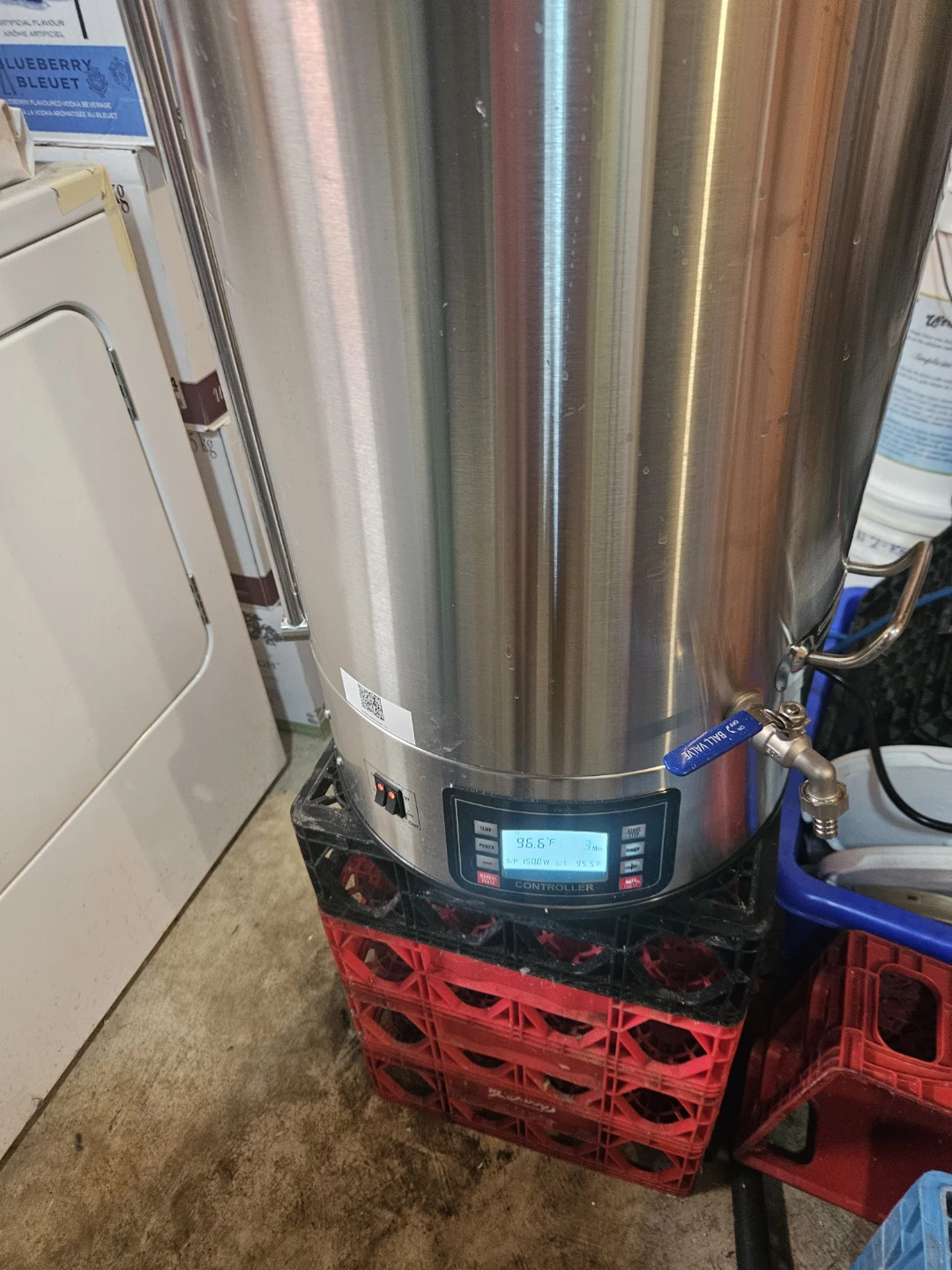 VEVOR Stainless Steel Brew Kettle 16gallon 60L 240 volt - photo 2